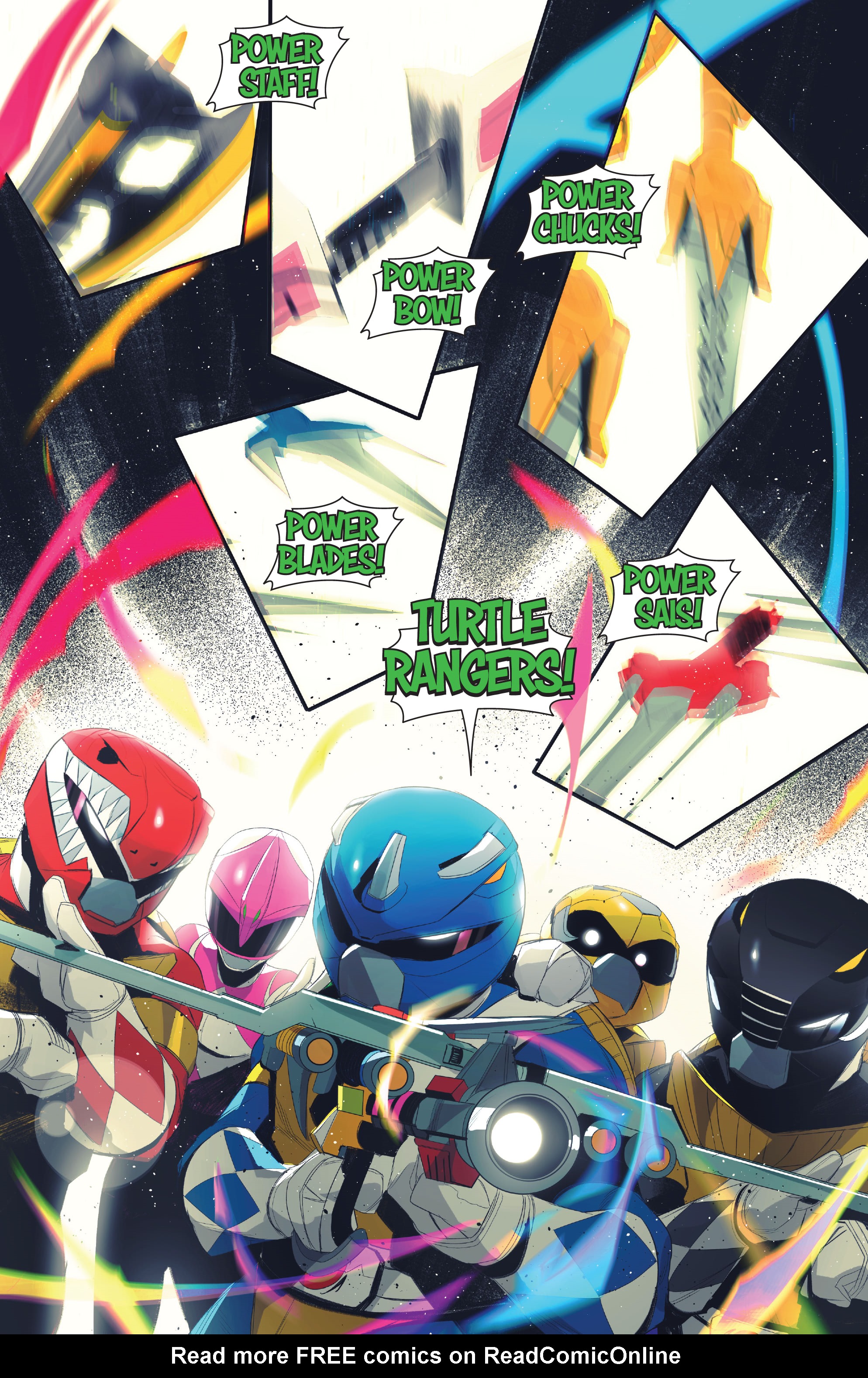 Read online Mighty Morphin Power Rangers: Teenage Mutant Ninja Turtles comic -  Issue #4 - 14