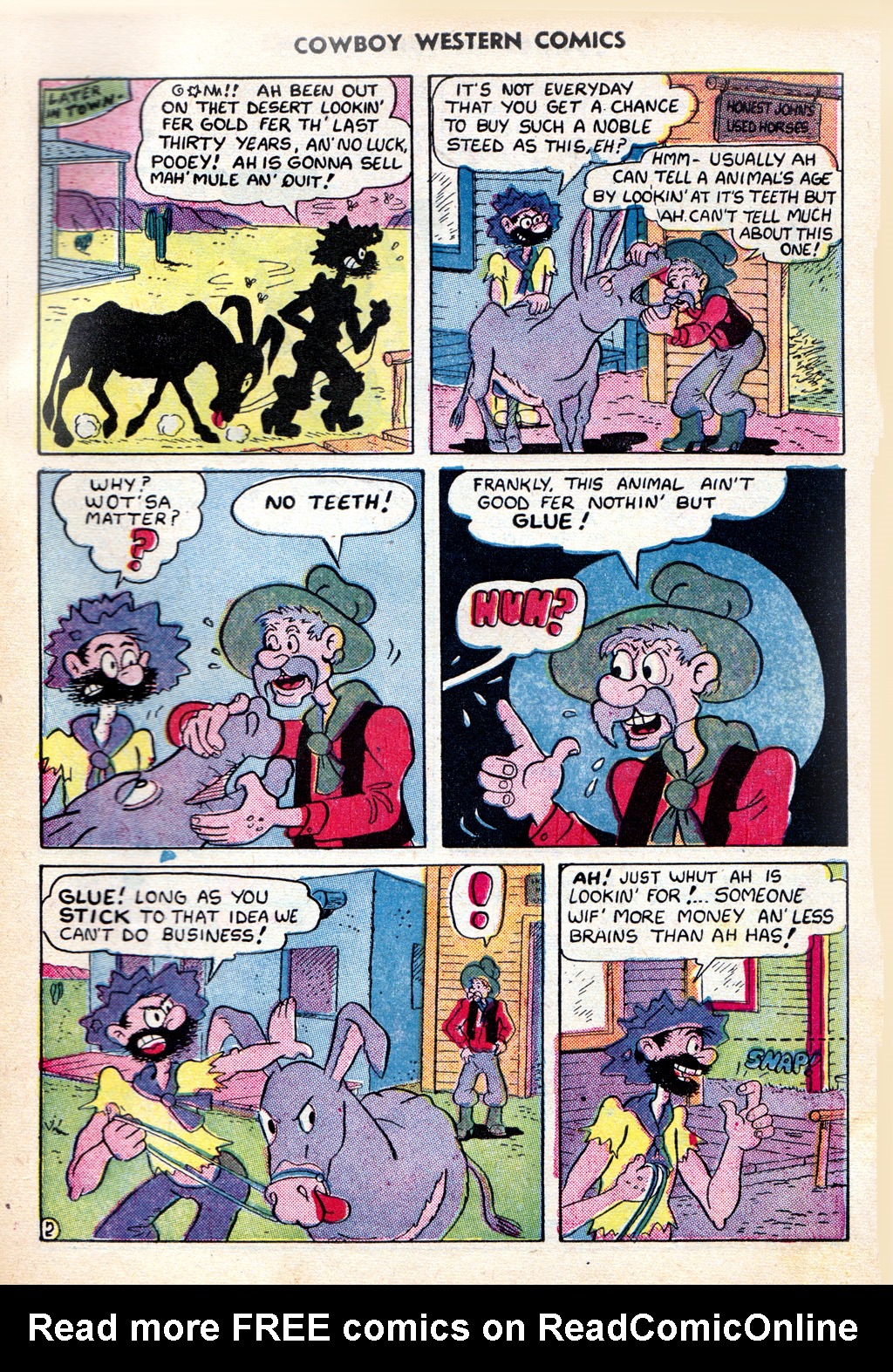 Read online Cowboy Western Comics (1948) comic -  Issue #30 - 31
