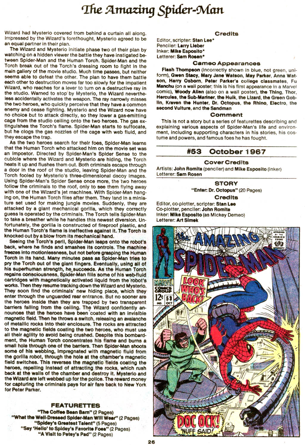 Read online The Official Marvel Index to The Amazing Spider-Man comic -  Issue #2 - 28