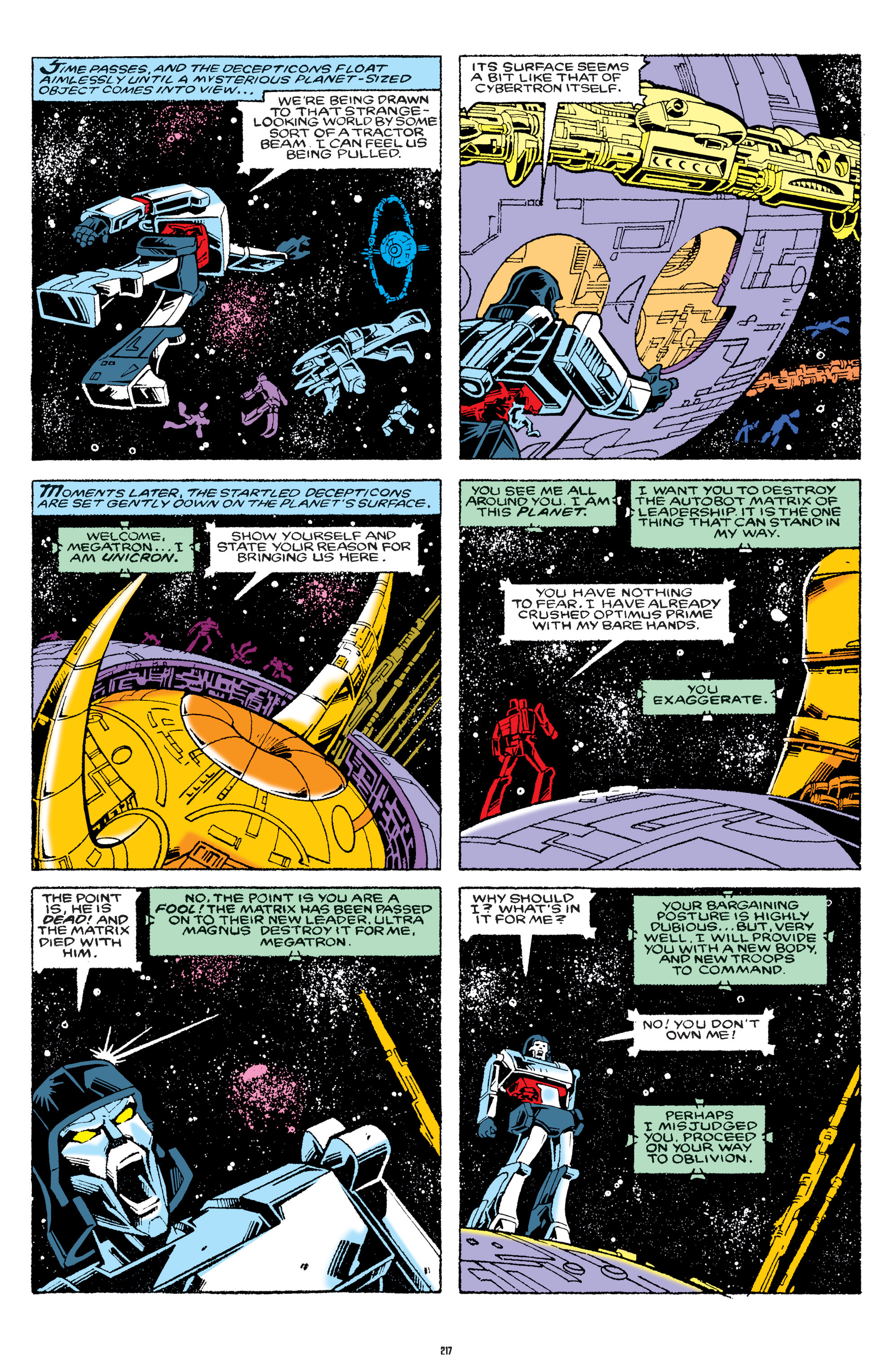 Read online The Transformers Classics comic -  Issue # TPB 7 - 216