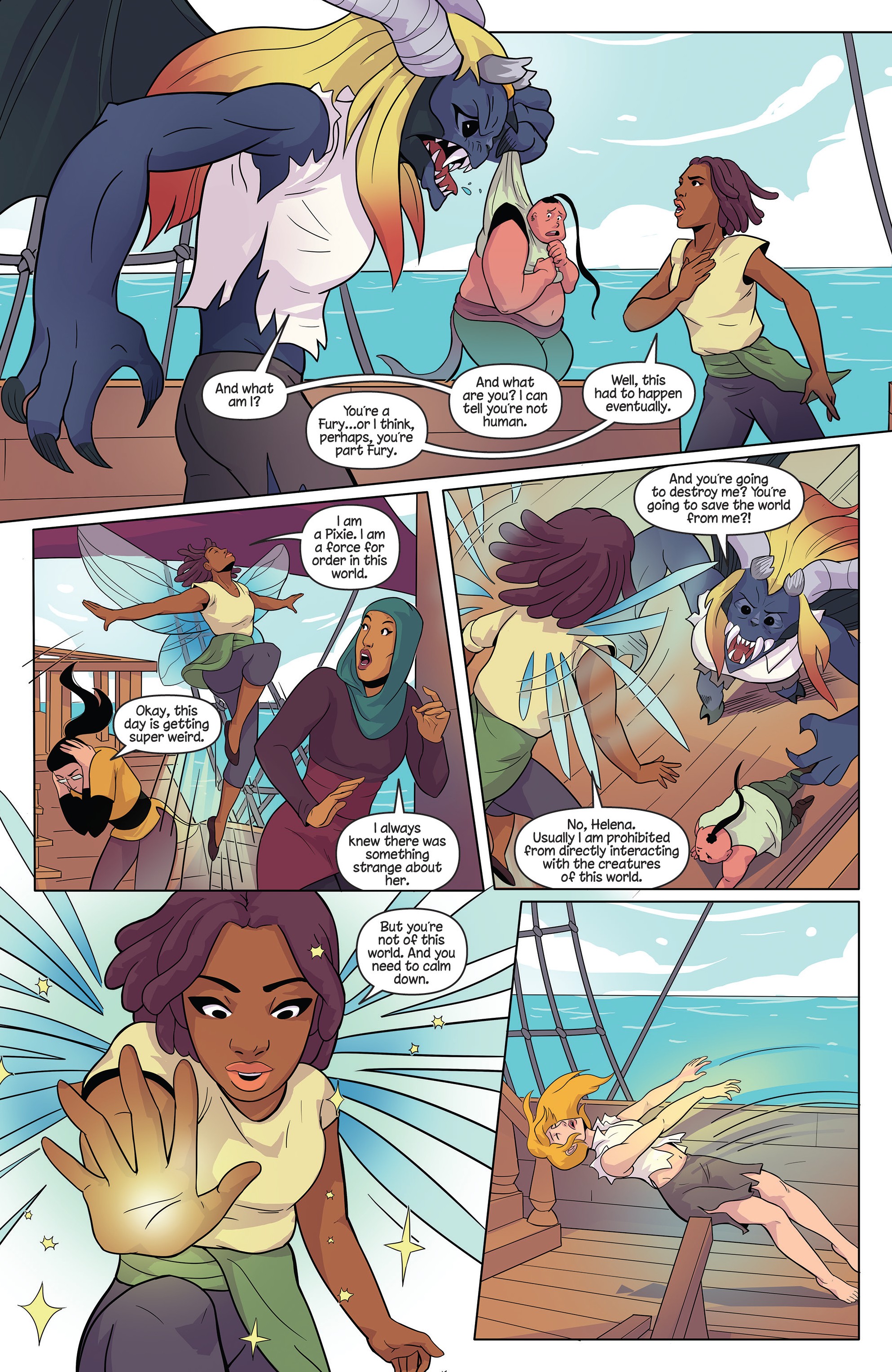 Read online Princeless Raven Year Two: Love and Revenge comic -  Issue # _TPB Assault On Golden Rock - 88