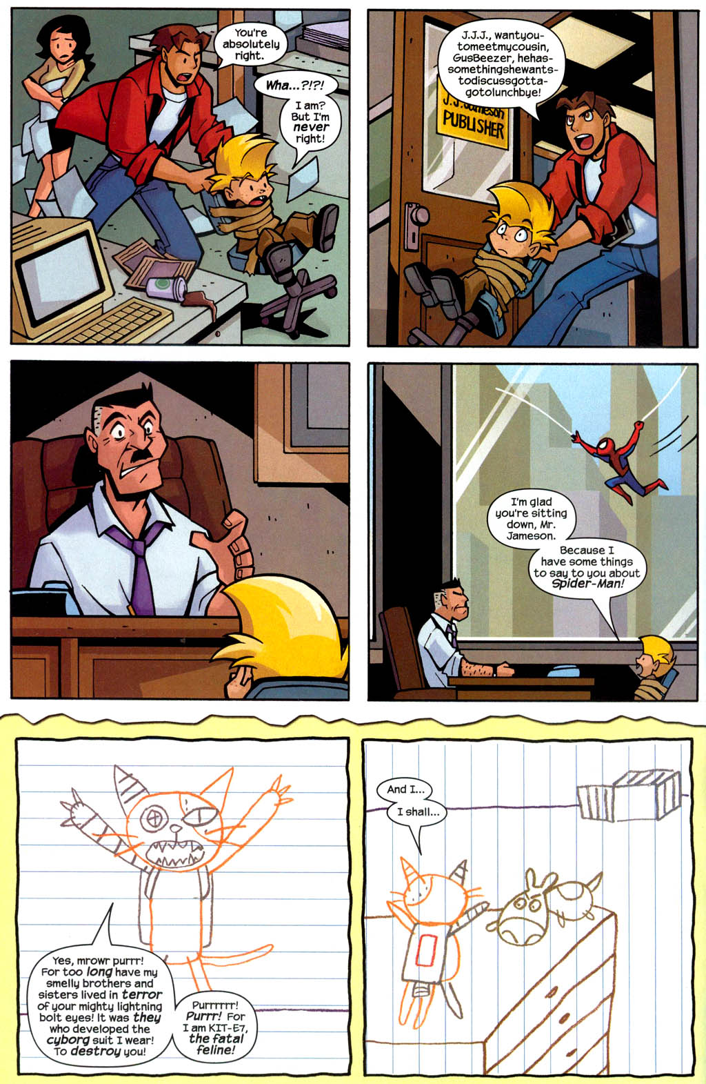 Read online Marvelous Adventures of Gus Beezer comic -  Issue # Gus Beezer and Spider-Man - 18