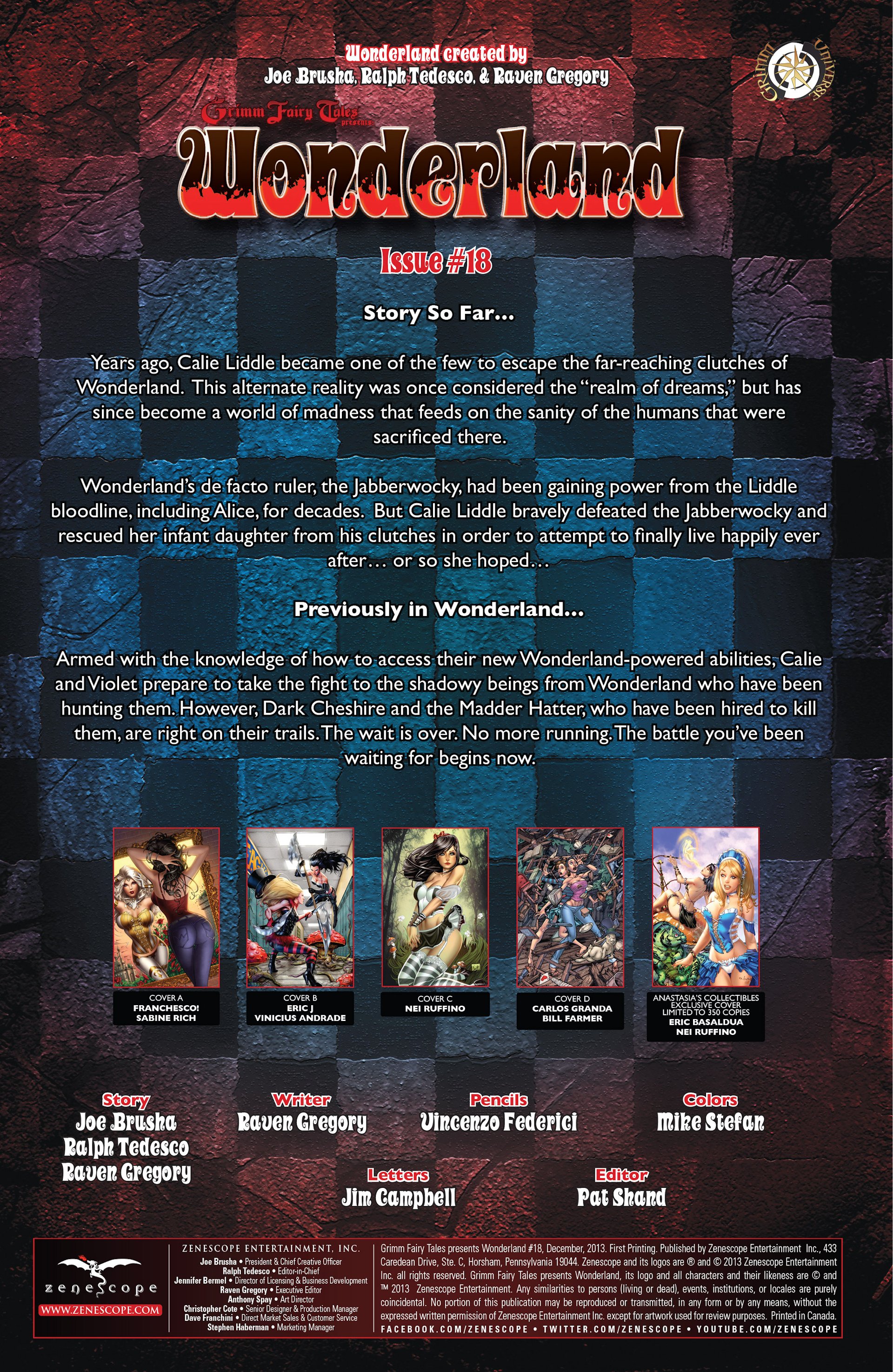 Read online Grimm Fairy Tales presents Wonderland comic -  Issue #18 - 2