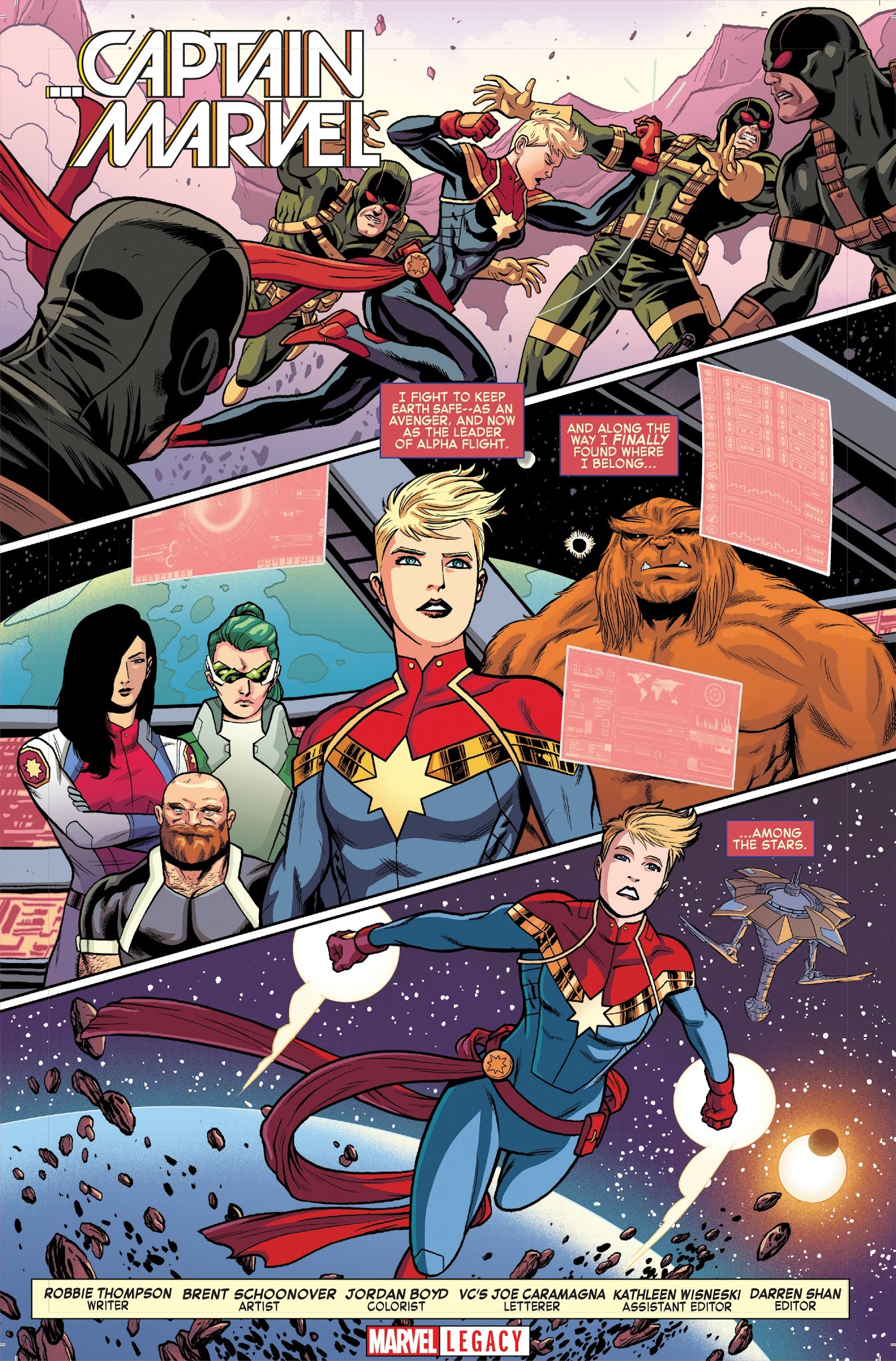 Read online Captain Marvel (2017) comic -  Issue # _Marvel Legacy Primer Pages - 4