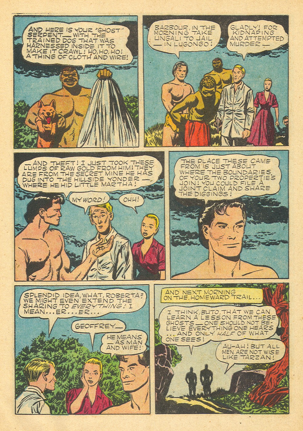 Read online Tarzan (1948) comic -  Issue #45 - 18