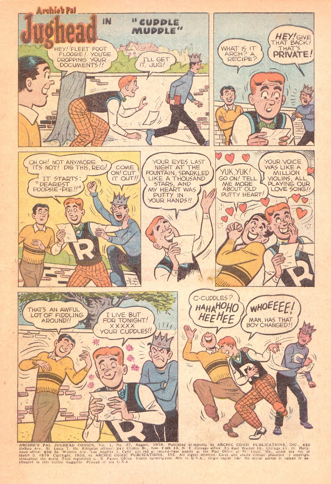Read online Archie's Pal Jughead comic -  Issue #37 - 3