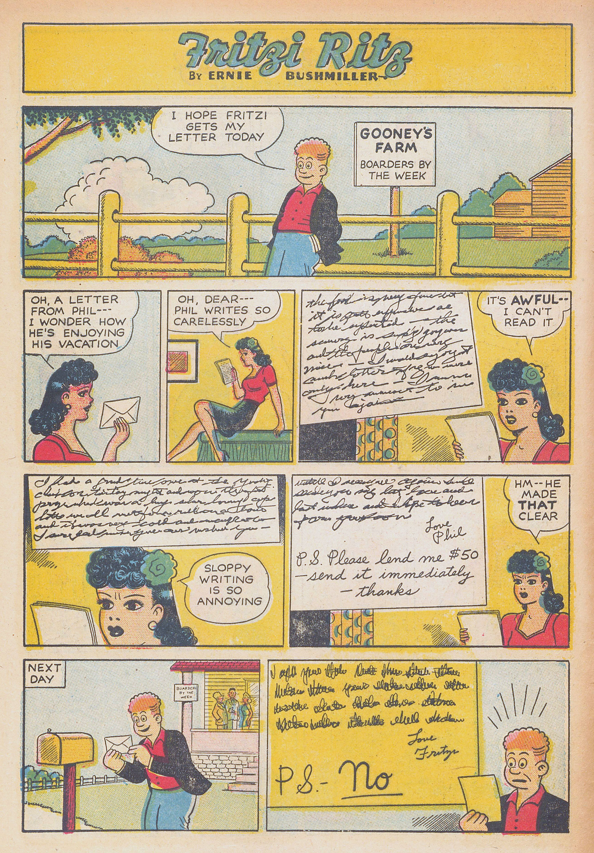 Read online Fritzi Ritz (1953) comic -  Issue #44 - 4