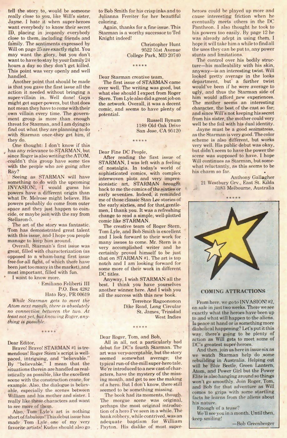 Starman (1988) Issue #5 #5 - English 25