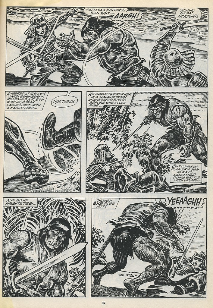 Read online The Savage Sword Of Conan comic -  Issue #194 - 39