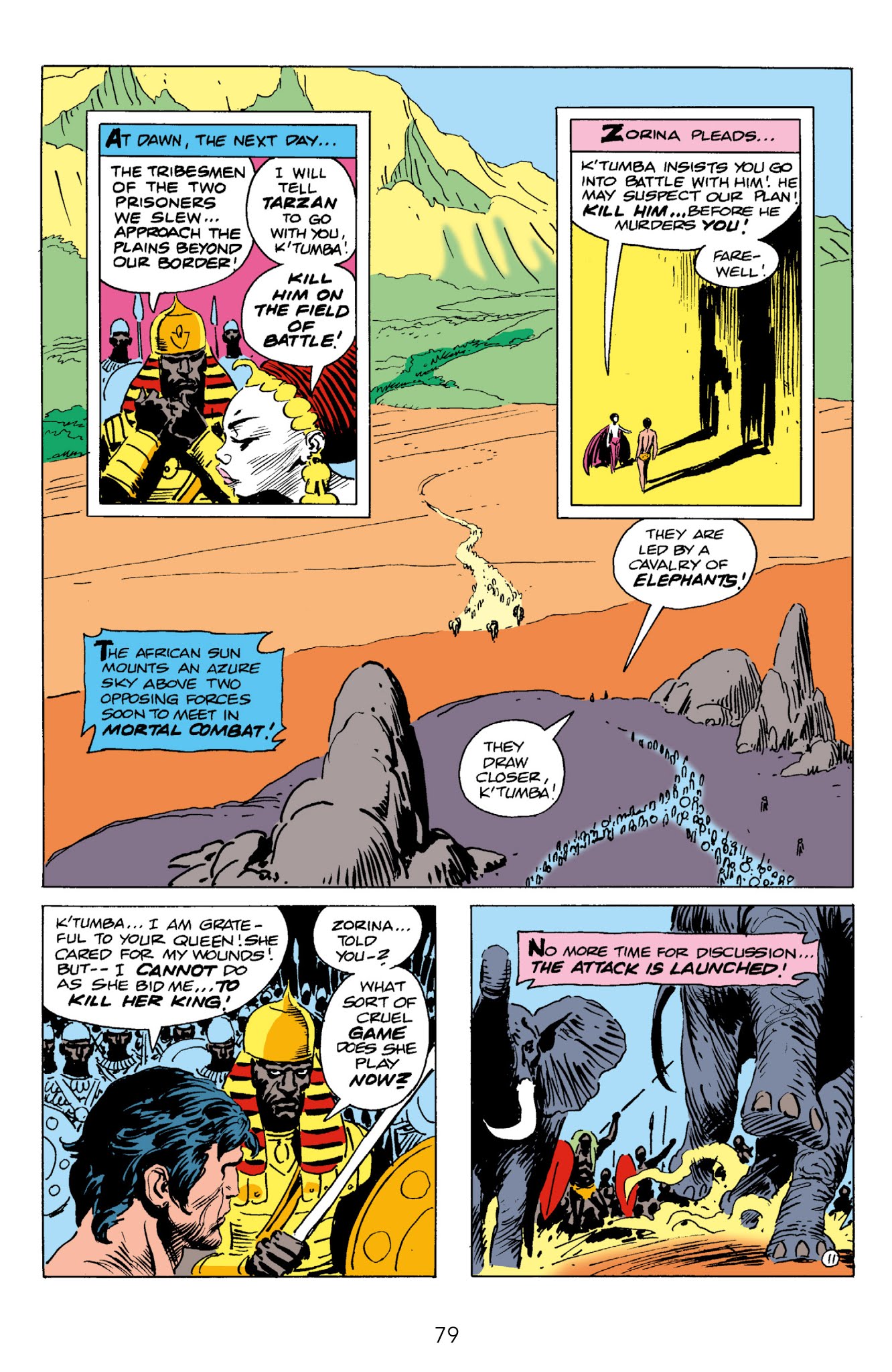 Read online Edgar Rice Burroughs' Tarzan The Joe Kubert Years comic -  Issue # TPB 3 (Part 1) - 80