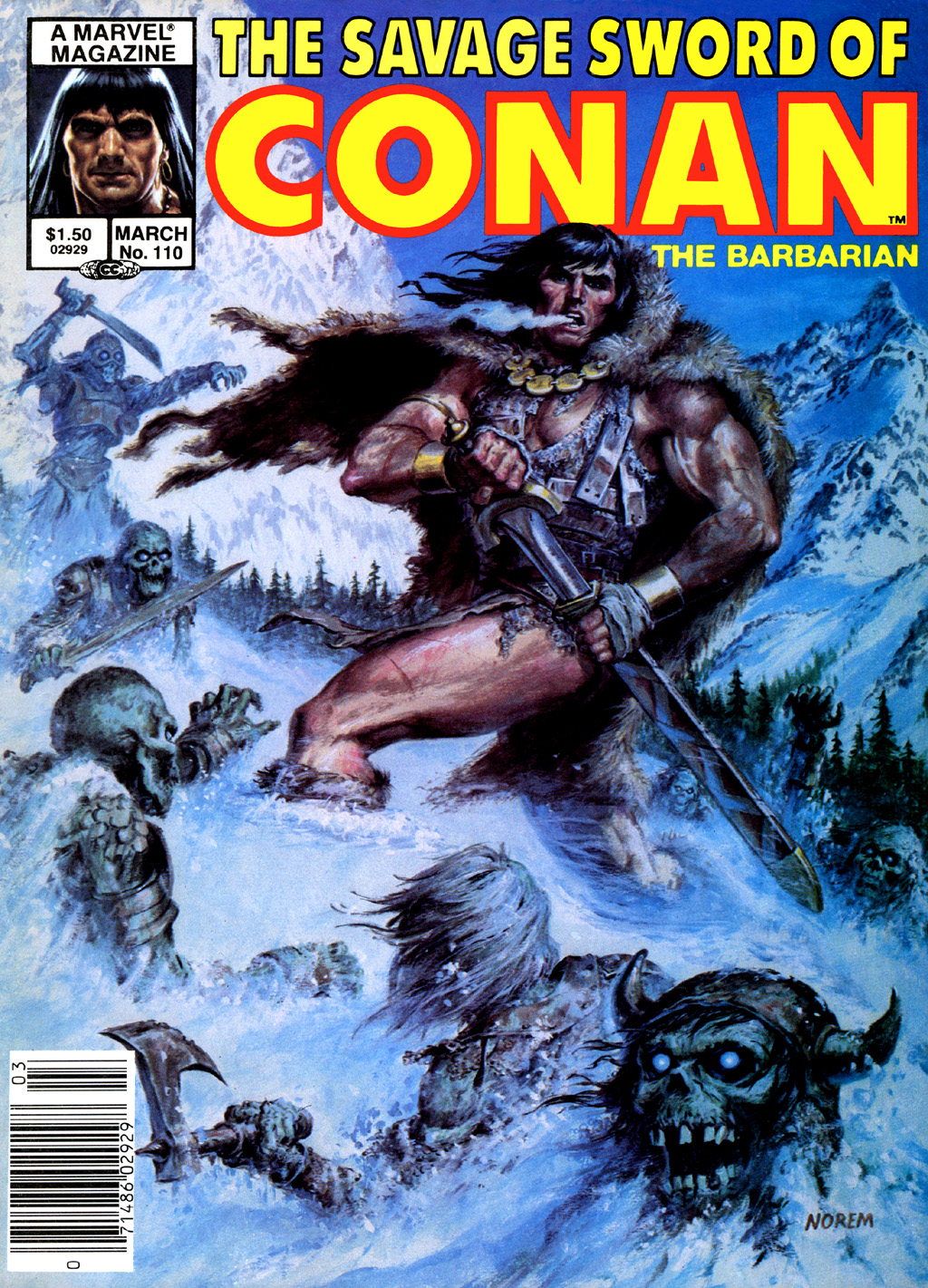 Read online The Savage Sword Of Conan comic -  Issue #110 - 2