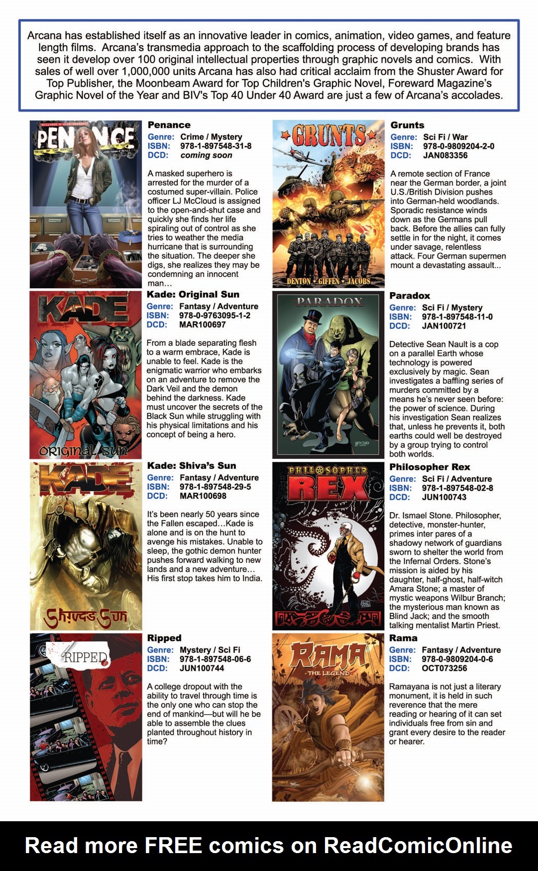 Read online Arcana Studio Presents: Free Comic Book Day comic -  Issue #2010 - 27
