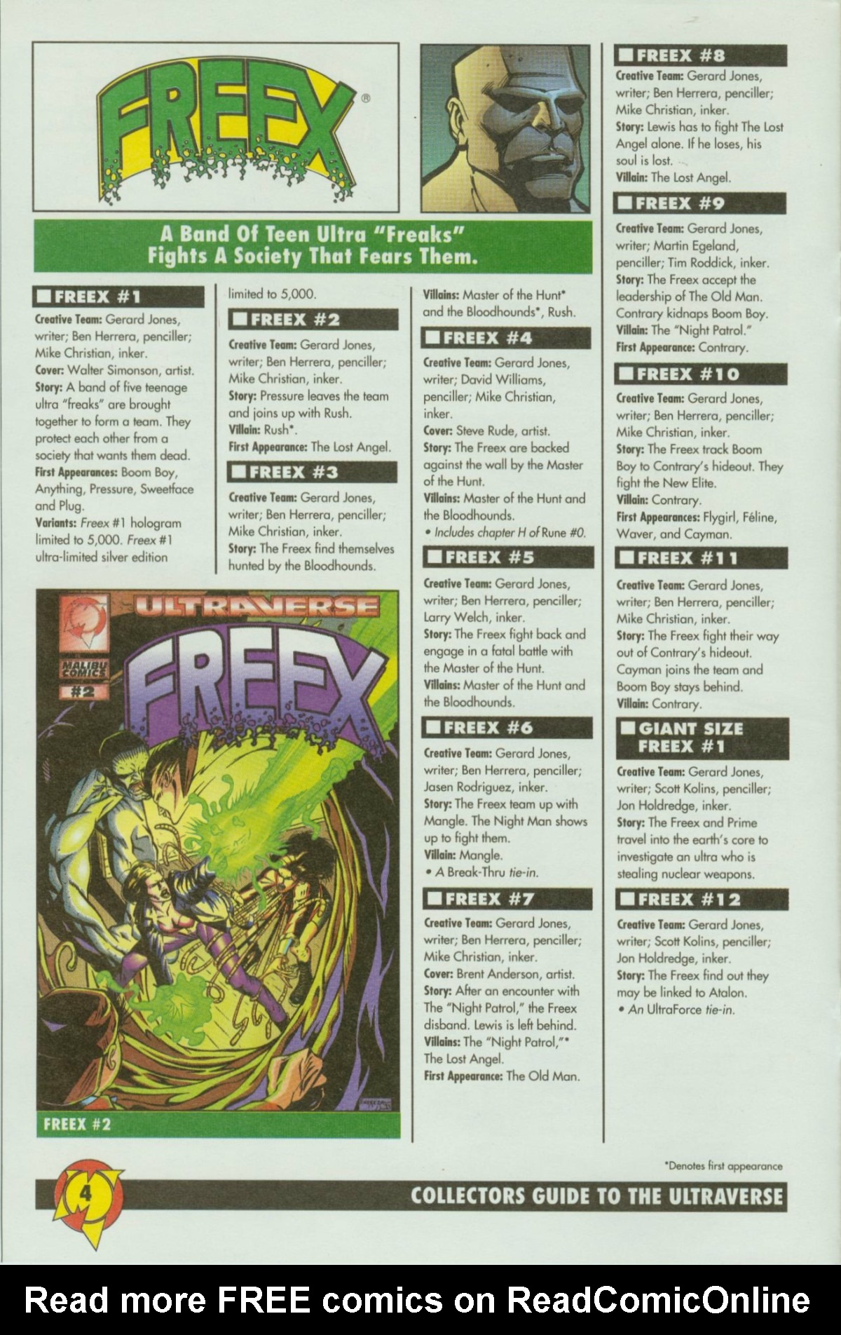 Read online Collectors Guide to the Ultraverse comic -  Issue # Full - 4