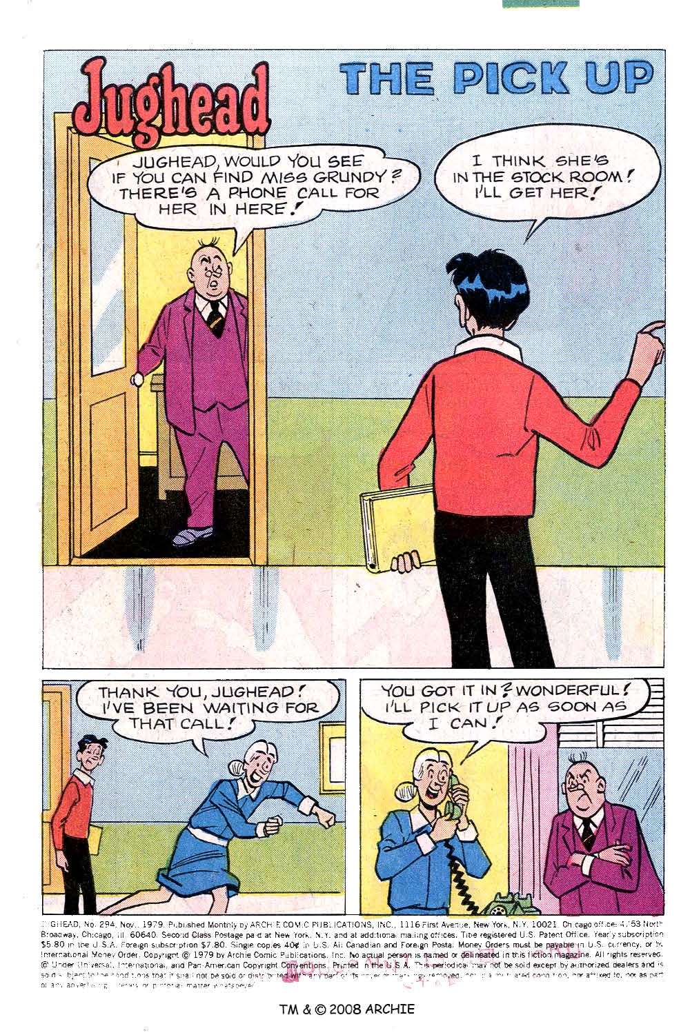 Read online Jughead (1965) comic -  Issue #294 - 3