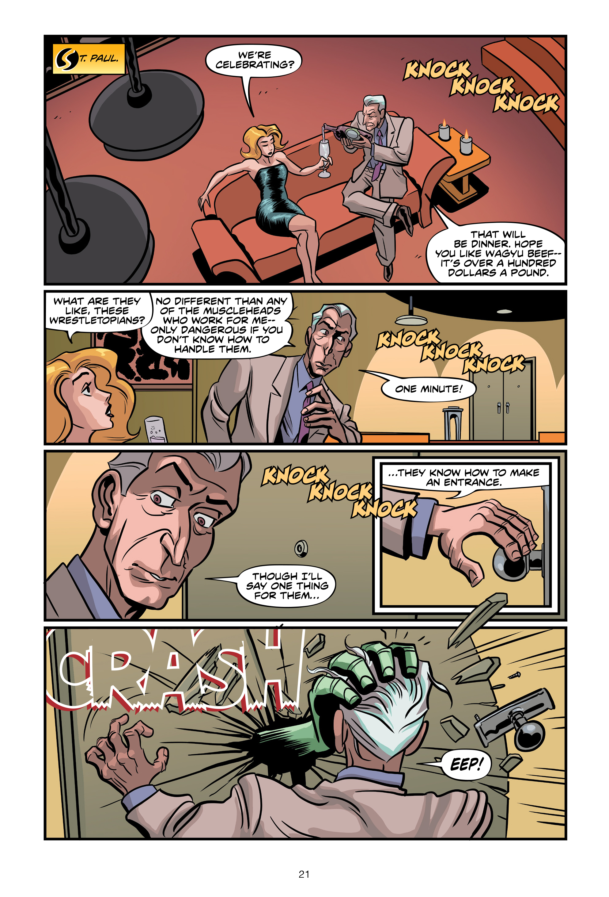 Read online Invasion from Planet Wrestletopia comic -  Issue #3 - 21