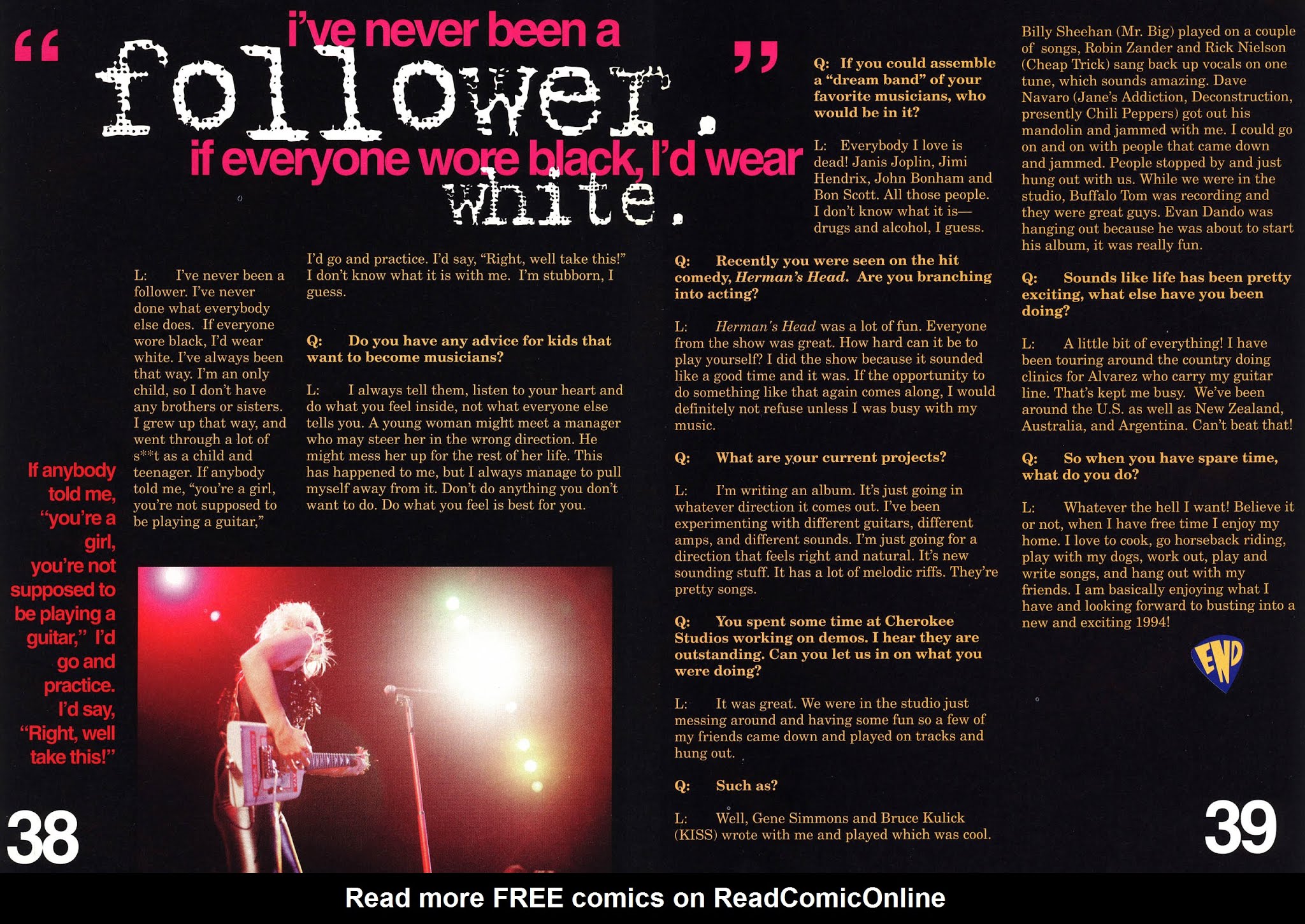 Read online Lita Ford comic -  Issue # Full - 39
