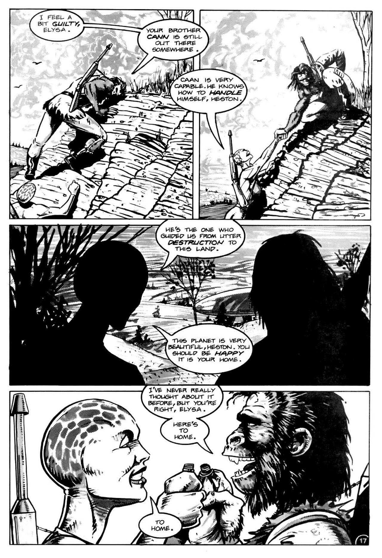 Read online Planet of the Apes (1990) comic -  Issue #13 - 19