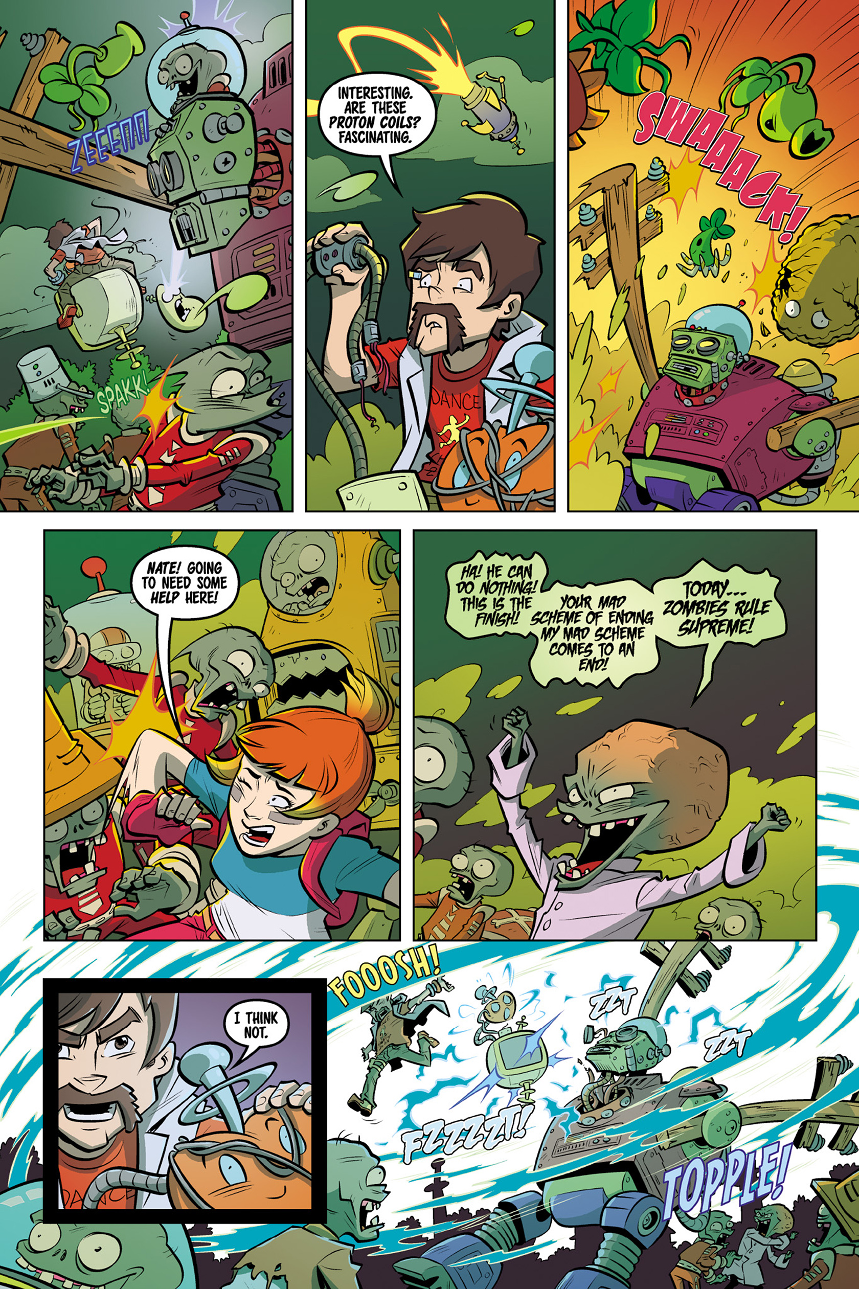Read online Plants vs. Zombies: Timepocalypse comic -  Issue #4 - 14