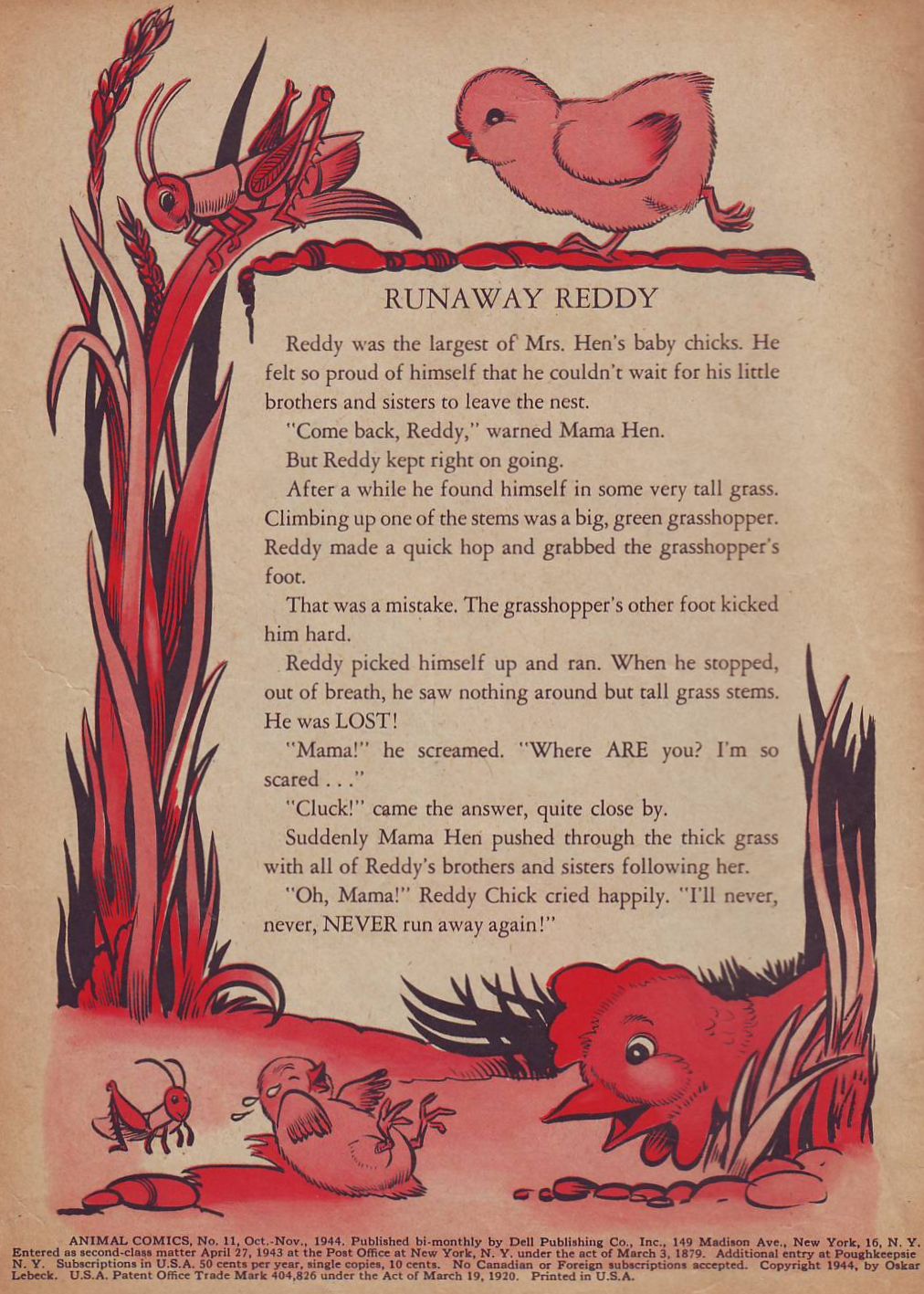 Read online Animal Comics comic -  Issue #11 - 2