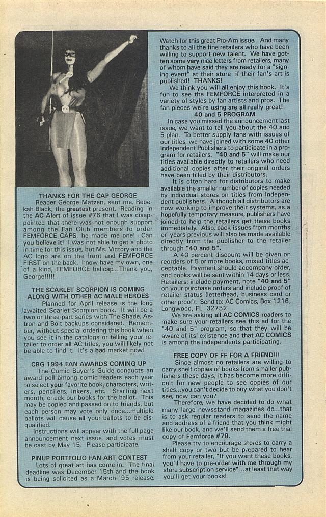 Read online Femforce comic -  Issue #79 - 20