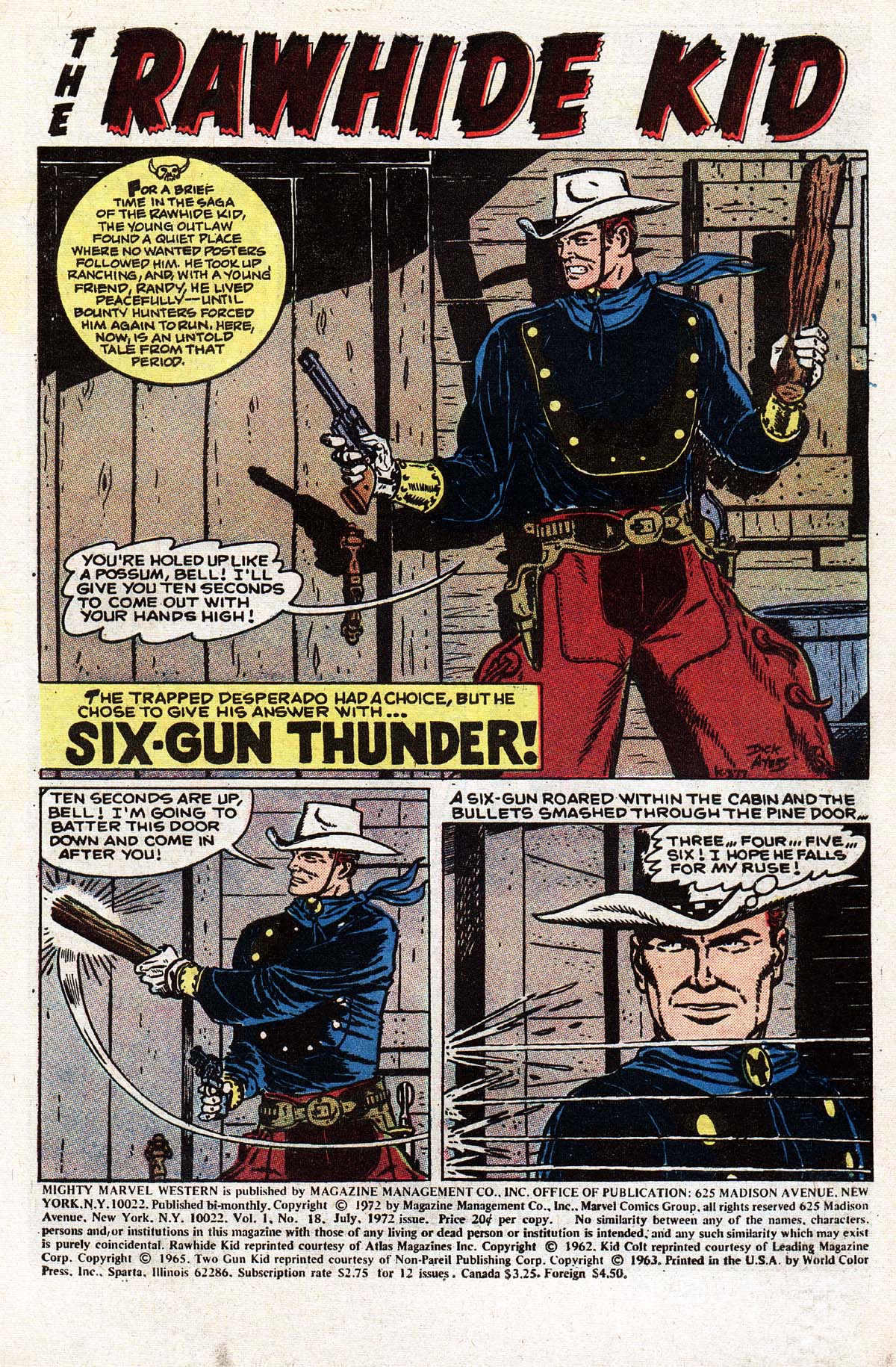 Read online The Mighty Marvel Western comic -  Issue #18 - 2