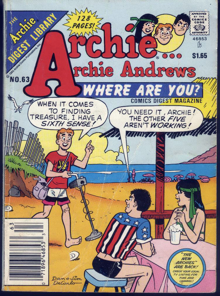 Read online Archie...Archie Andrews, Where Are You? Digest Magazine comic -  Issue #63 - 1