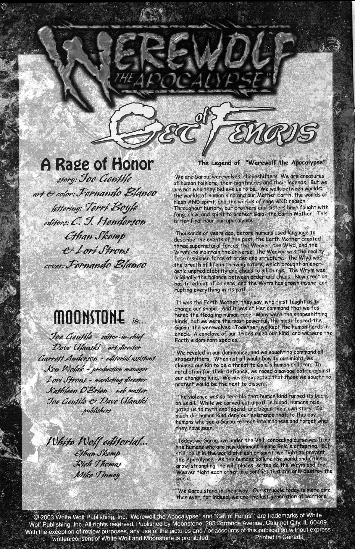 Read online Werewolf the Apocalypse comic -  Issue # Get of Fenris - 2