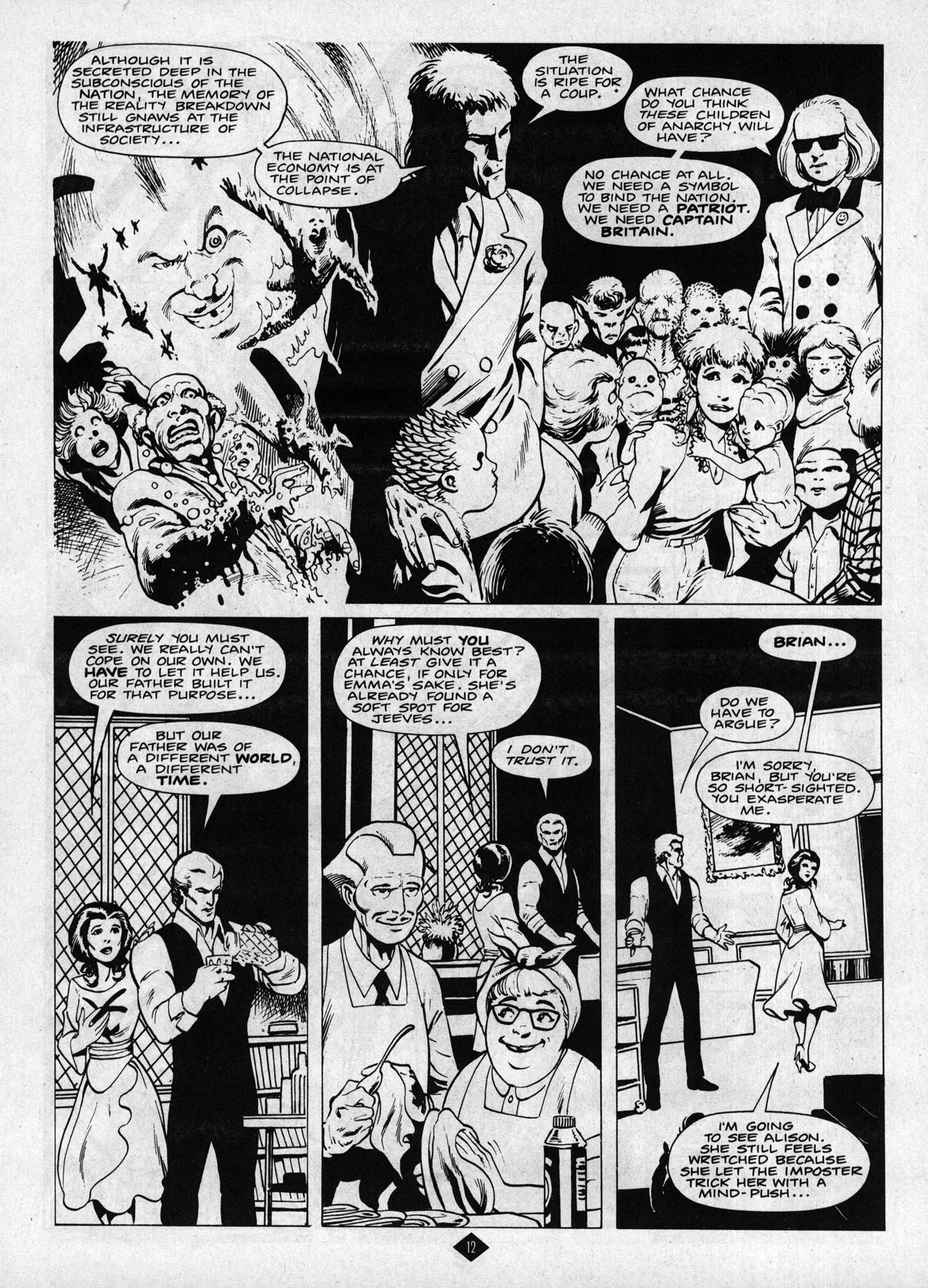 Read online Captain Britain (1985) comic -  Issue #7 - 12