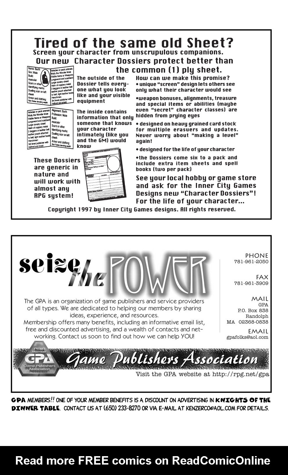 Read online Knights of the Dinner Table comic -  Issue #17 - 17