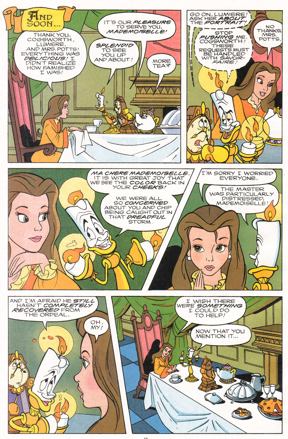 Read online Disney's Beauty and the Beast comic -  Issue #9 - 16