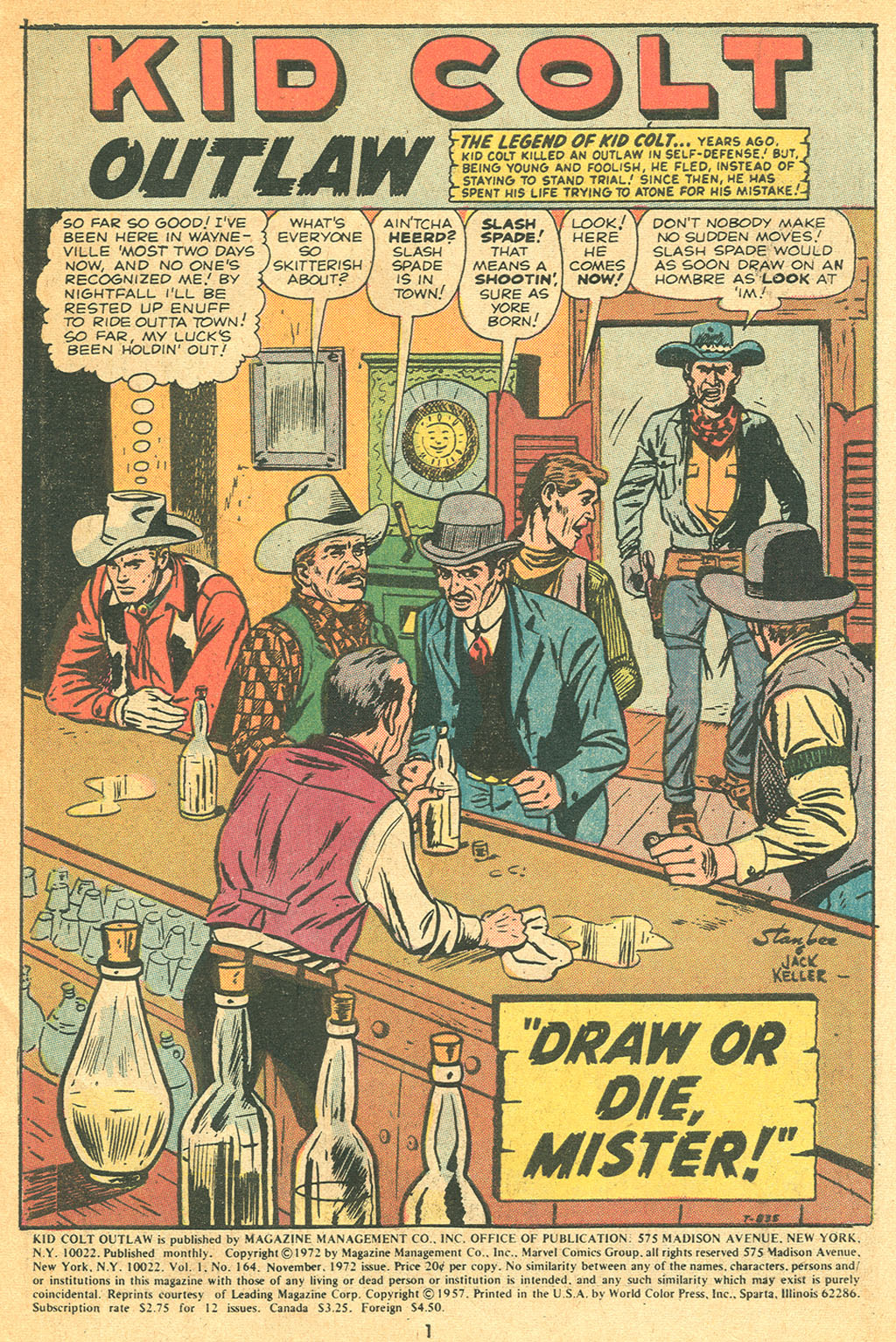 Read online Kid Colt Outlaw comic -  Issue #164 - 3