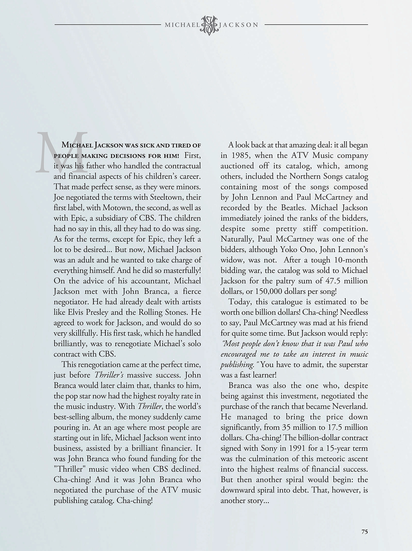 Read online Michael Jackson in Comics comic -  Issue # TPB (Part 1) - 75