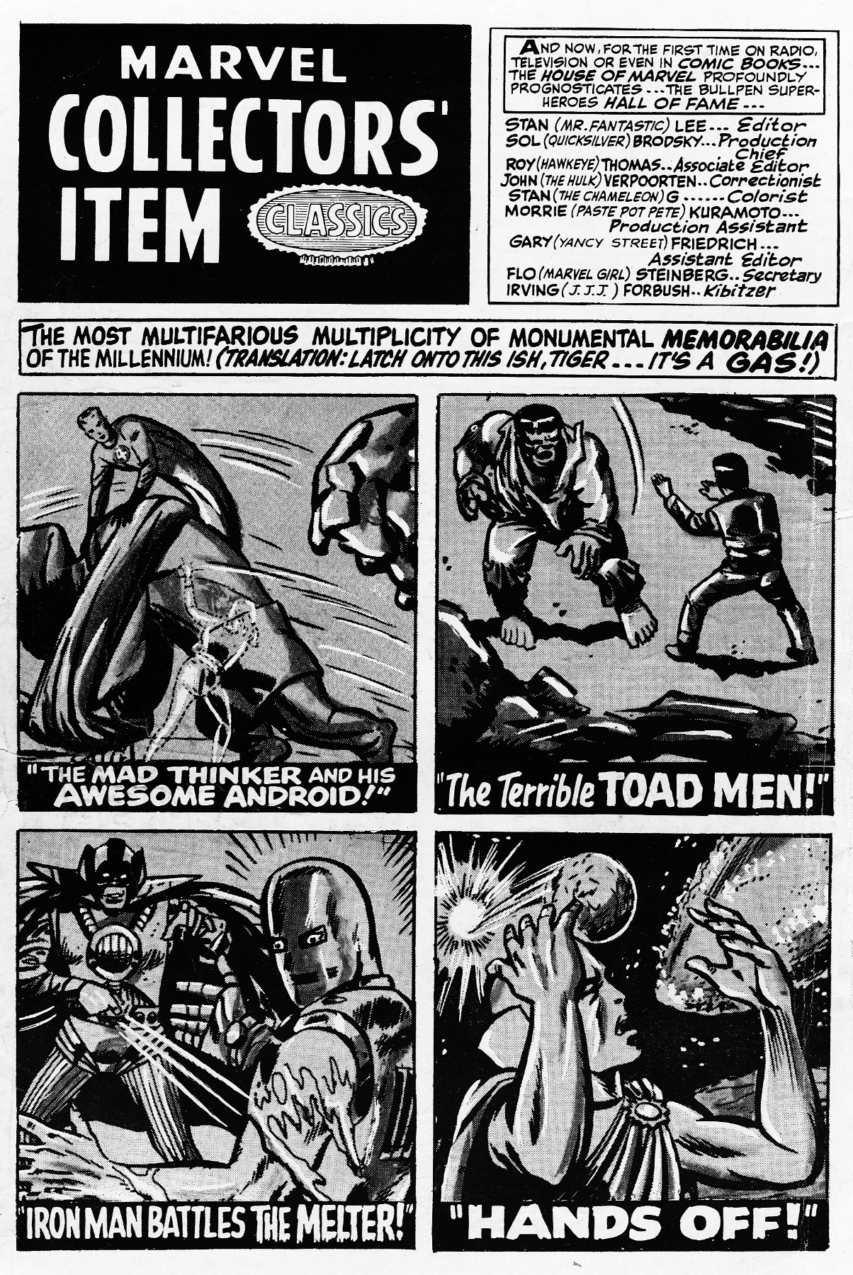 Read online Marvel Collectors' Item Classics comic -  Issue #10 - 2