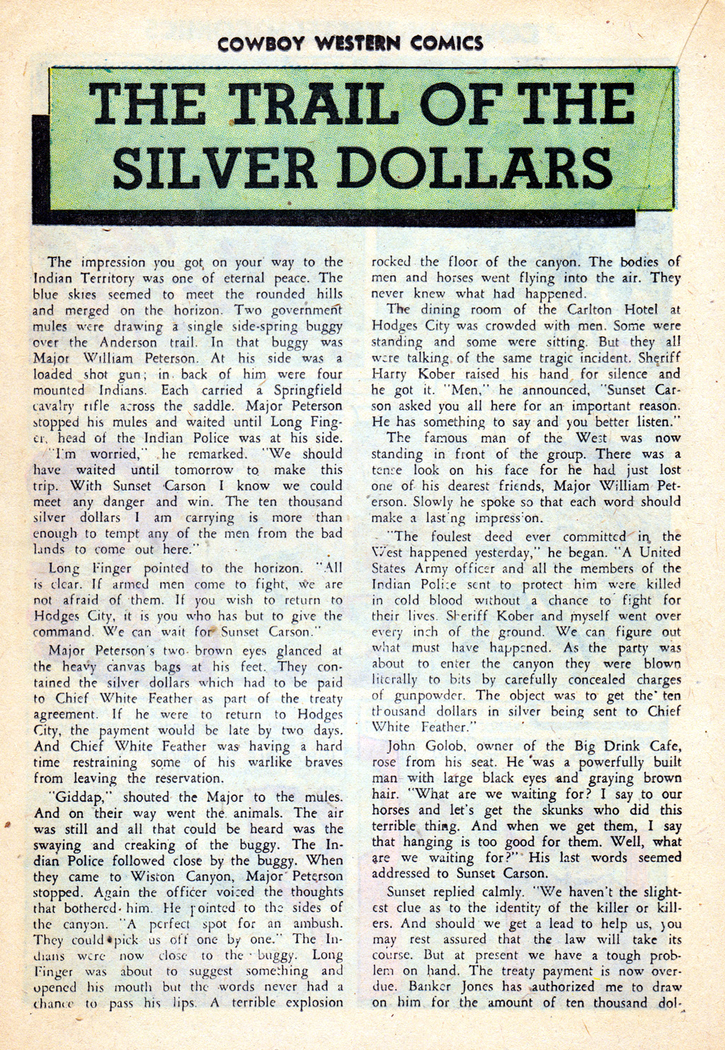 Read online Cowboy Western Comics (1948) comic -  Issue #35 - 18