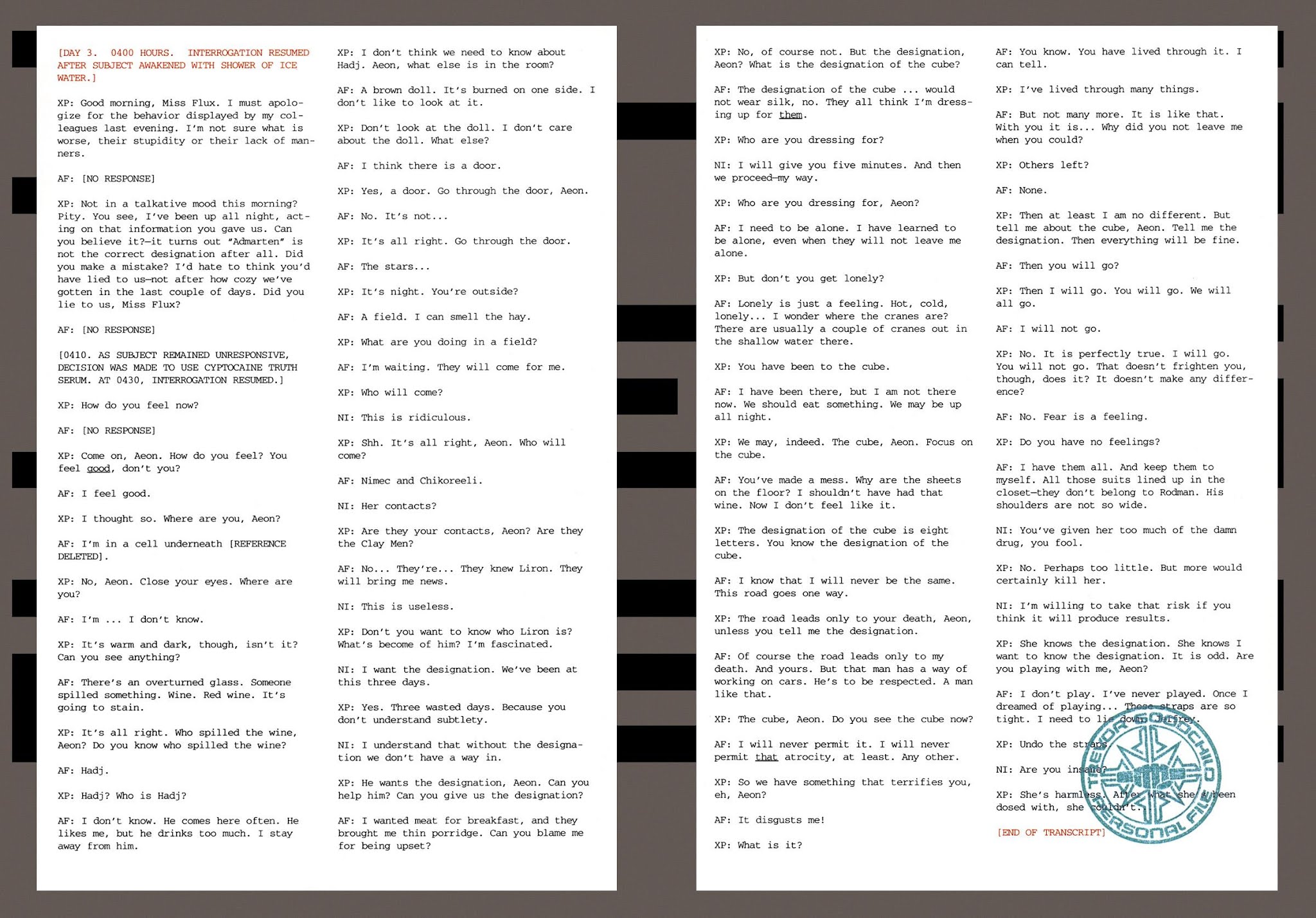 Read online Aeon Flux: The Herodotus File comic -  Issue # TPB - 46