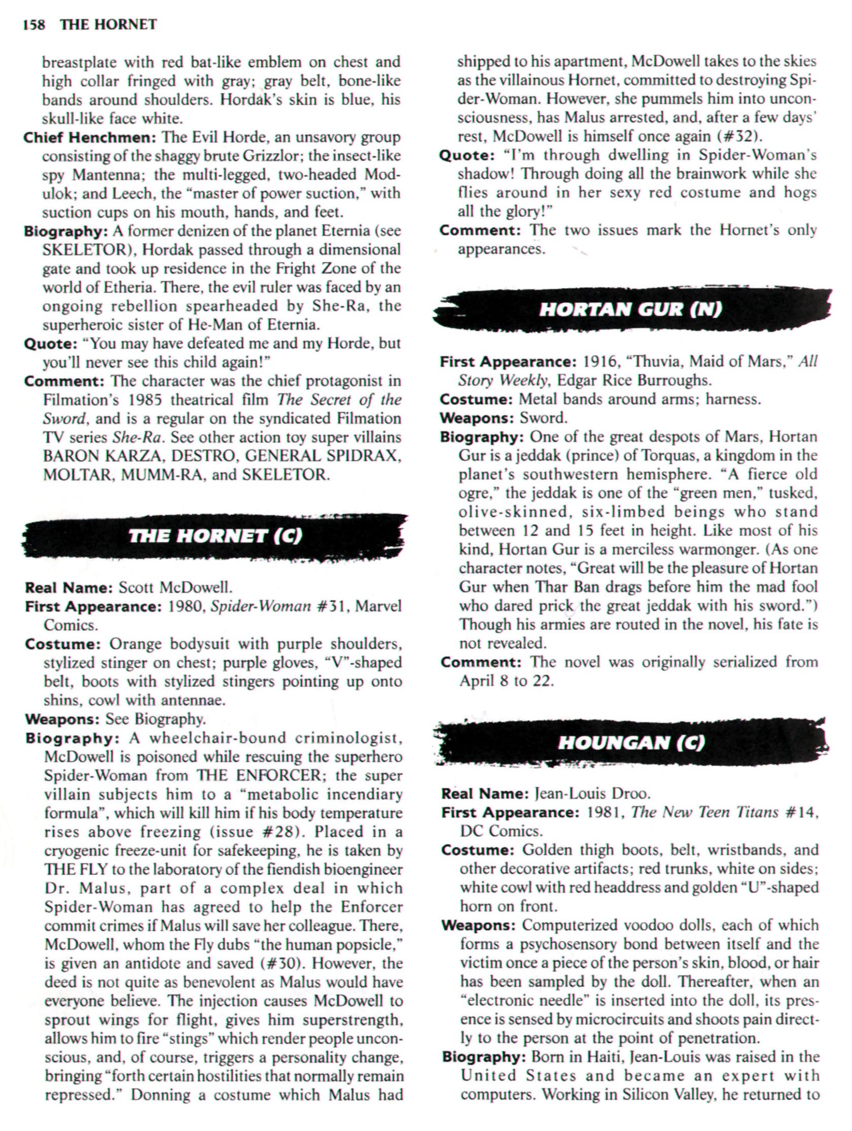 Read online The Encyclopedia of Super Villains comic -  Issue # TPB (Part 1) - 176