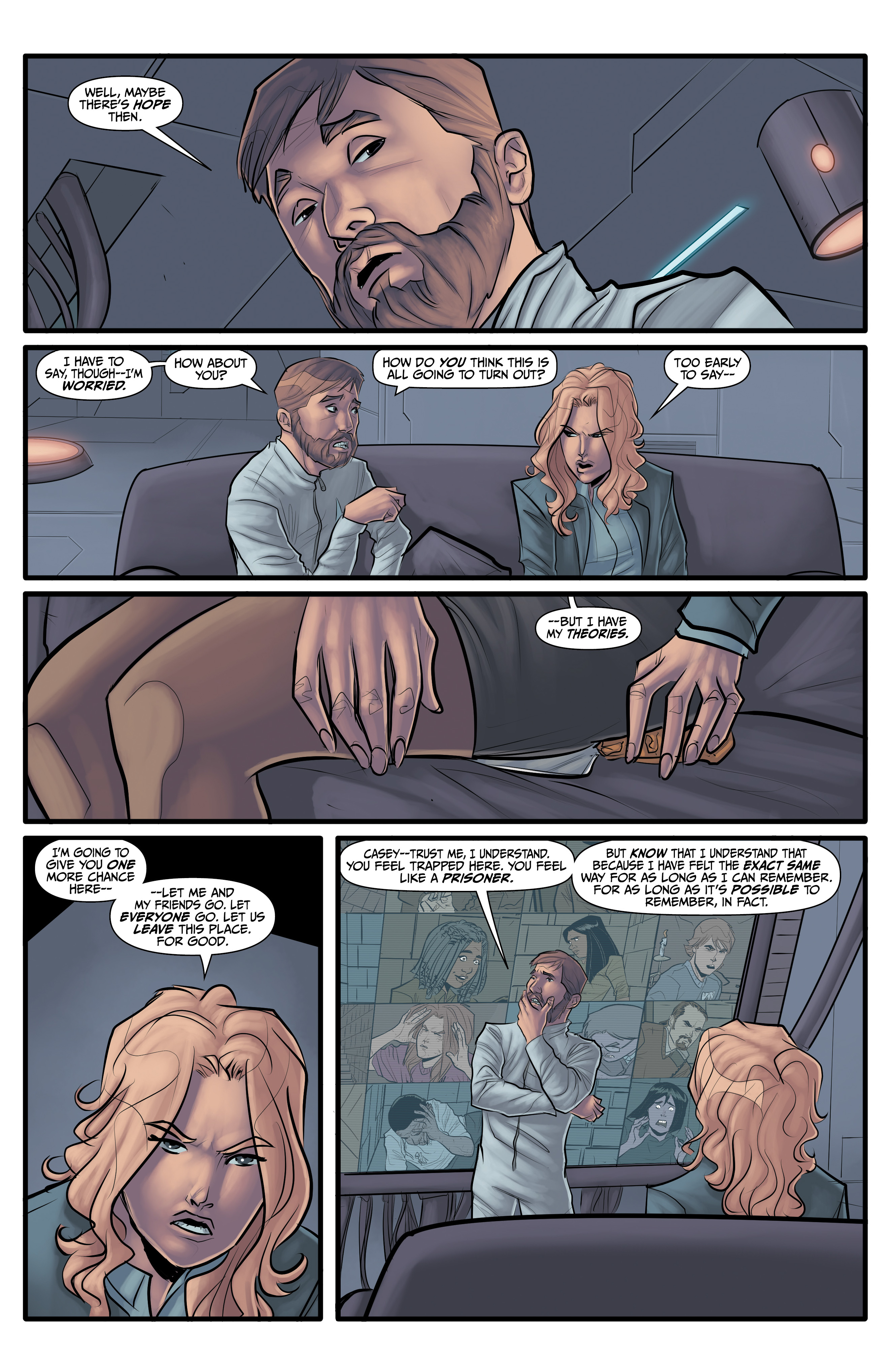 Read online Morning Glories comic -  Issue #50 - 31