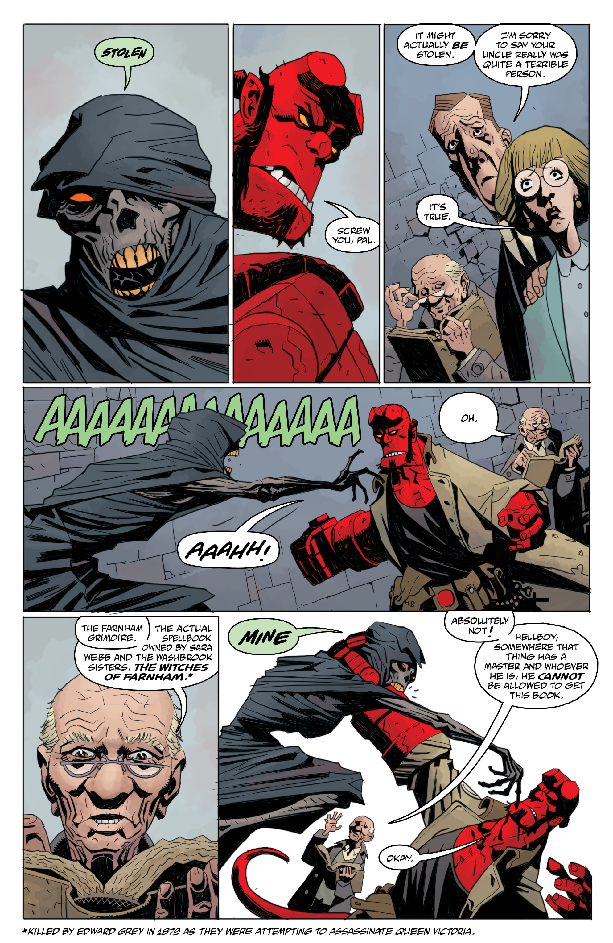 Read online Hellboy and the B.P.R.D.: Her Fatal Hour comic -  Issue # Full - 25