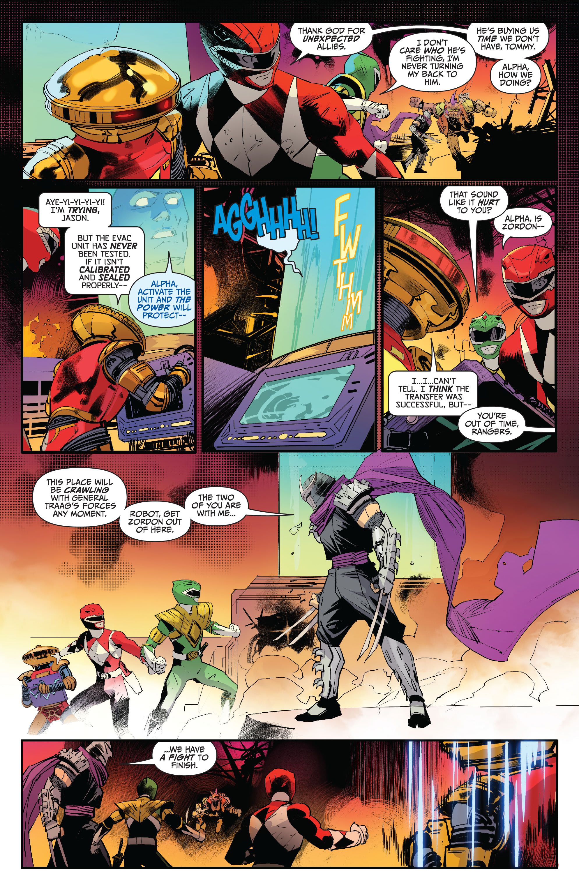 Read online Mighty Morphin Power Rangers/ Teenage Mutant Ninja Turtles II comic -  Issue #3 - 4