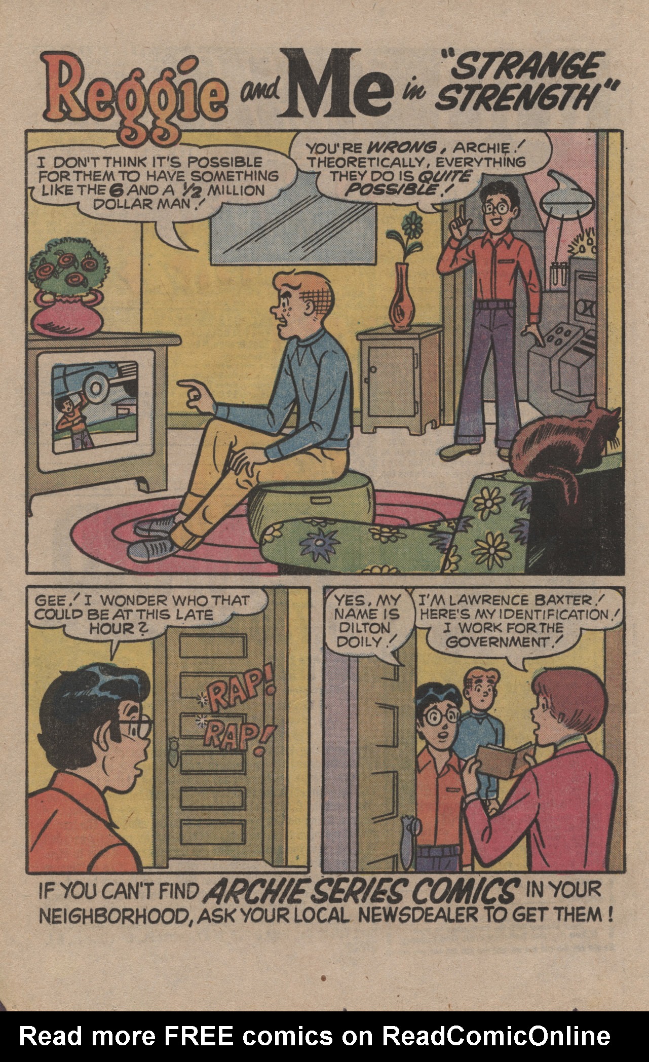 Read online Reggie and Me (1966) comic -  Issue #85 - 20