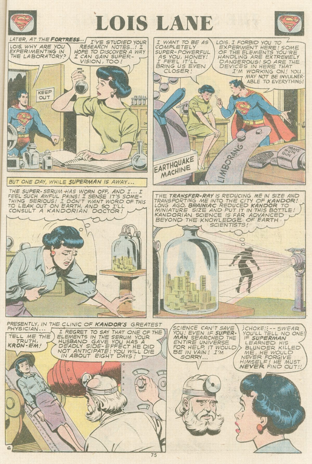Read online The Superman Family comic -  Issue #164 - 75