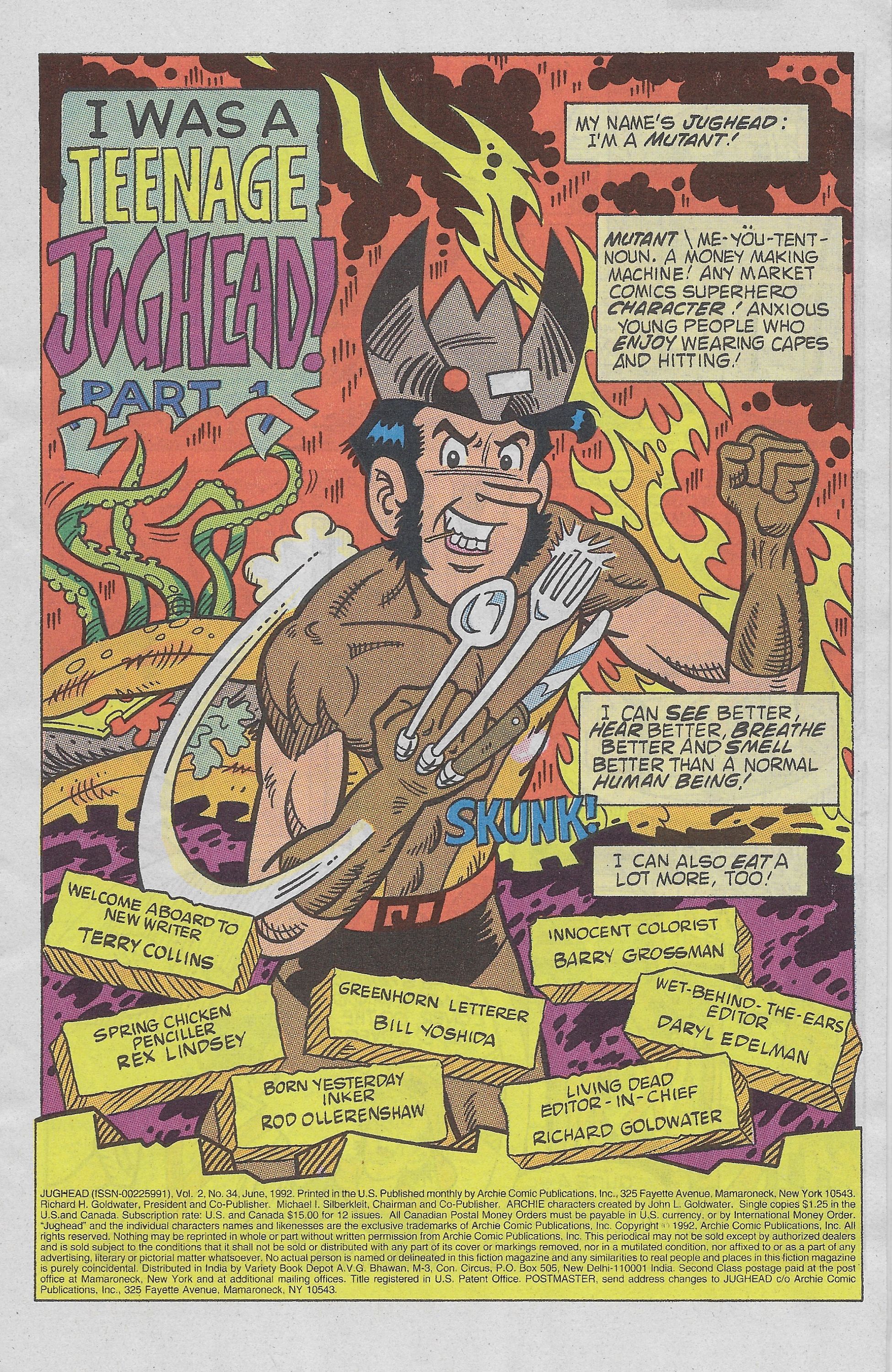 Read online Jughead (1987) comic -  Issue #34 - 3