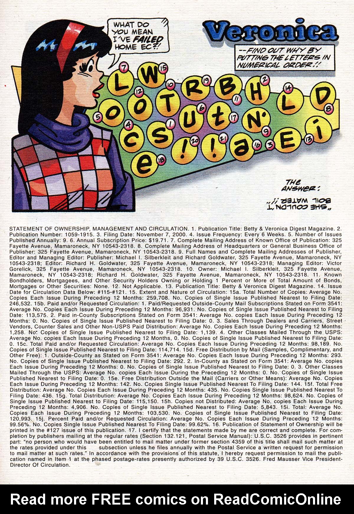 Read online Betty and Veronica Digest Magazine comic -  Issue #127 - 65