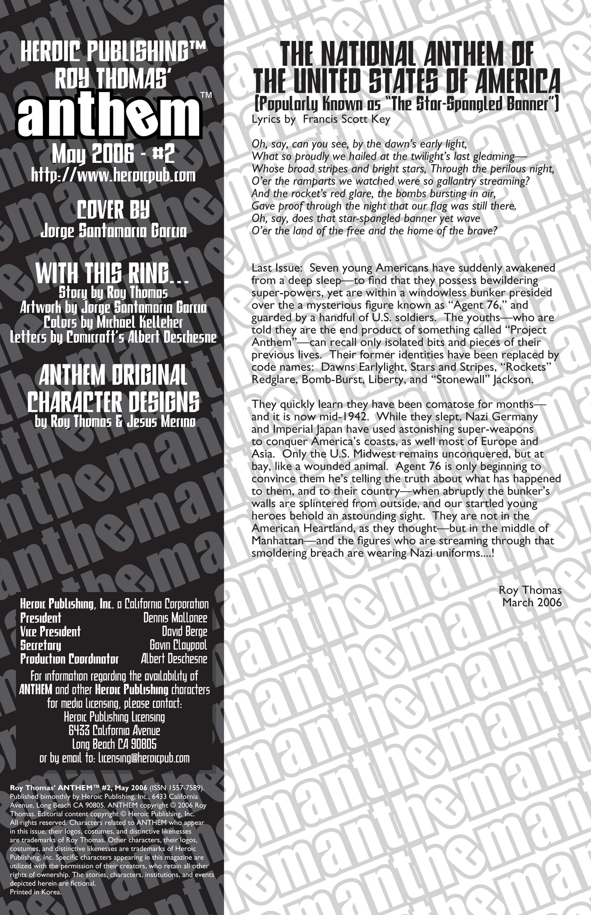 Read online Anthem (2006) comic -  Issue #2 - 2