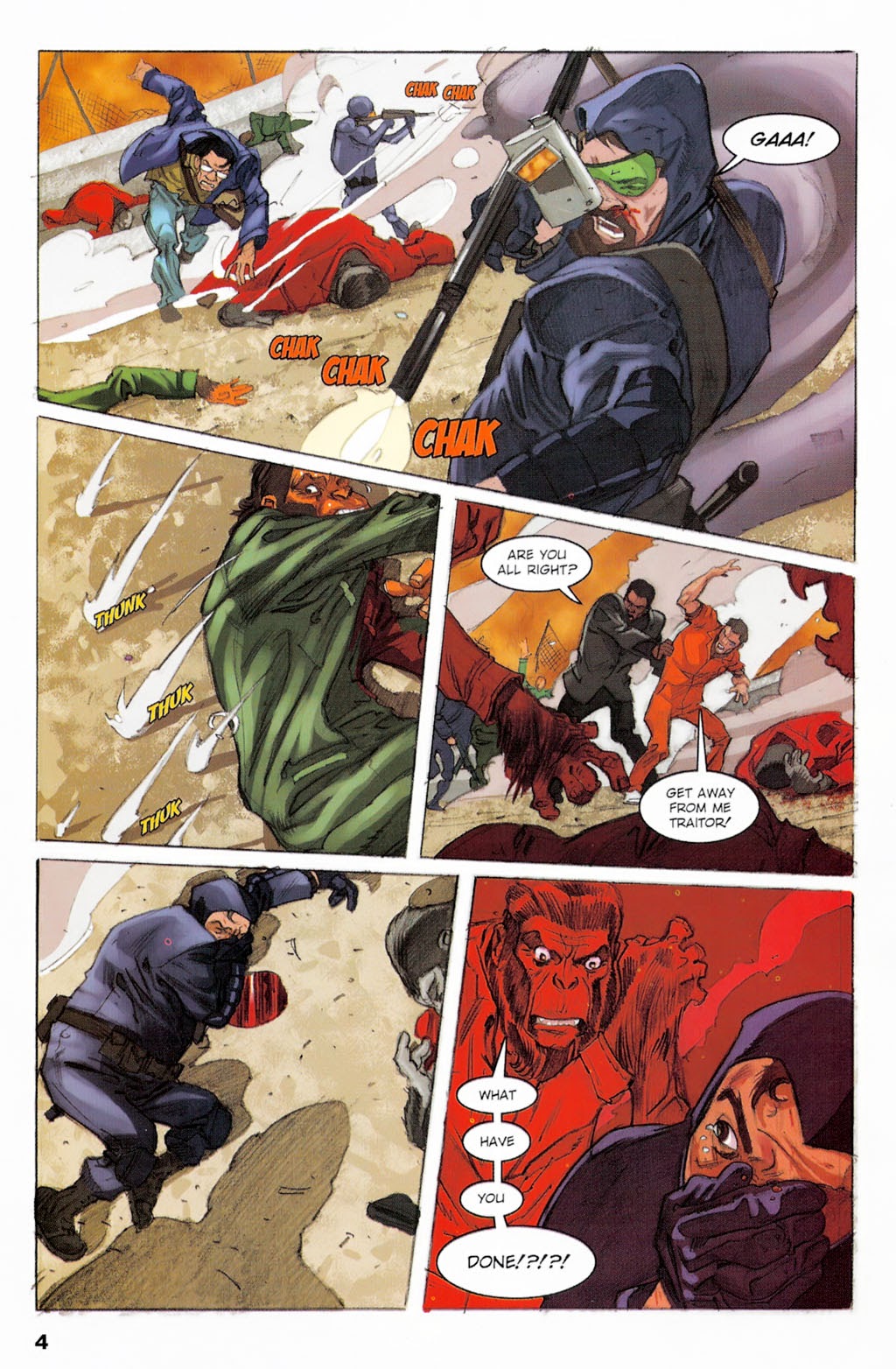 Read online Revolution on the Planet of the Apes comic -  Issue #4 - 6
