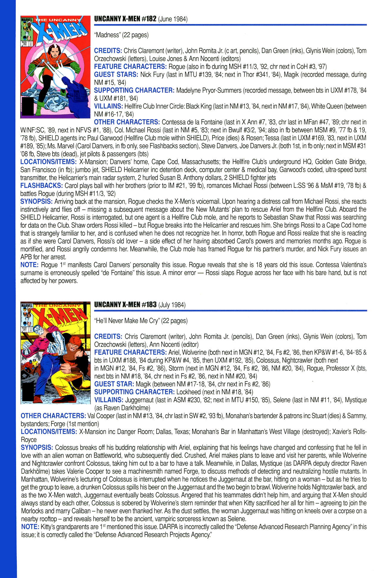 Read online Official Index to the Marvel Universe comic -  Issue #4 - 62