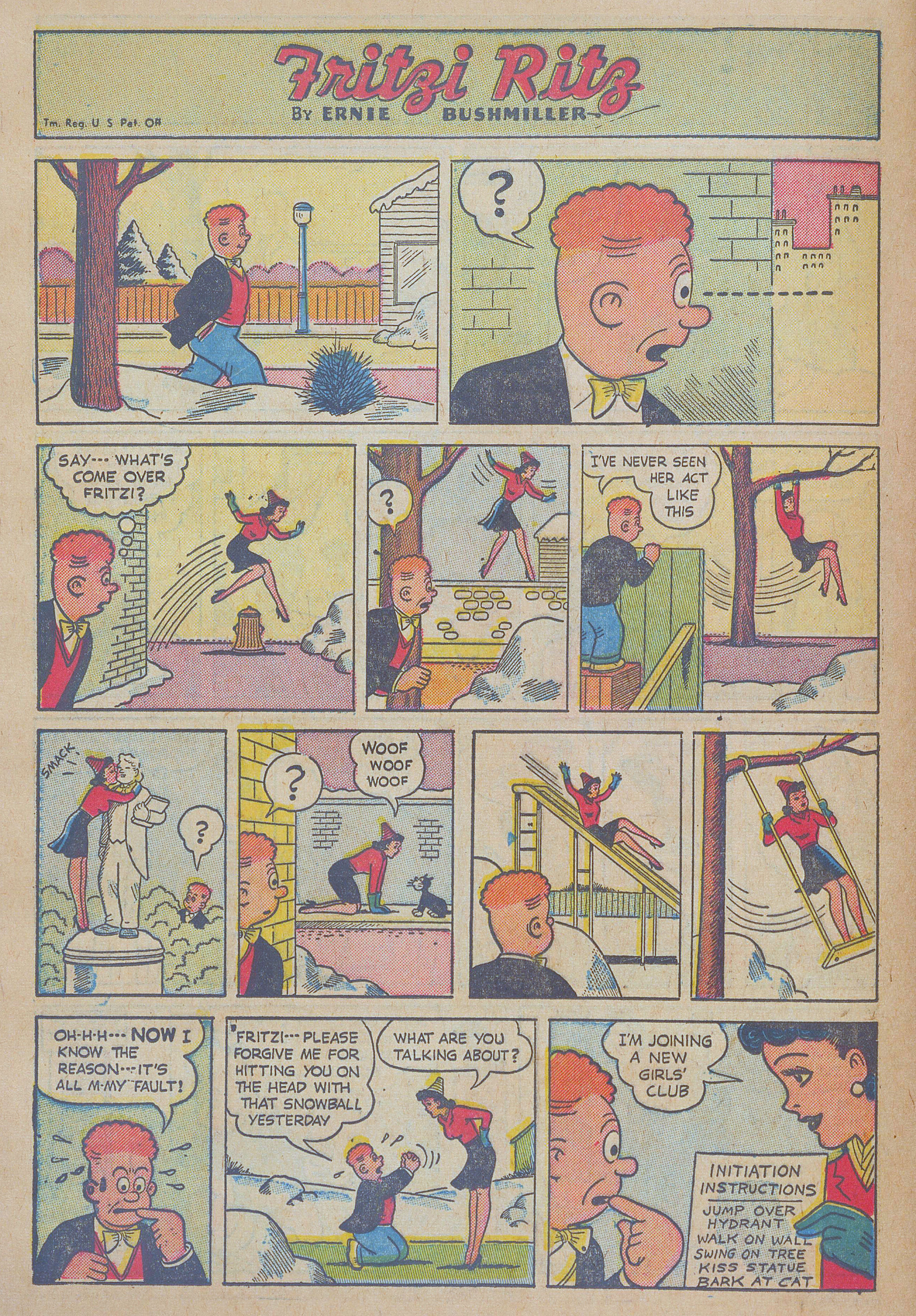 Read online Fritzi Ritz (1953) comic -  Issue #50 - 16