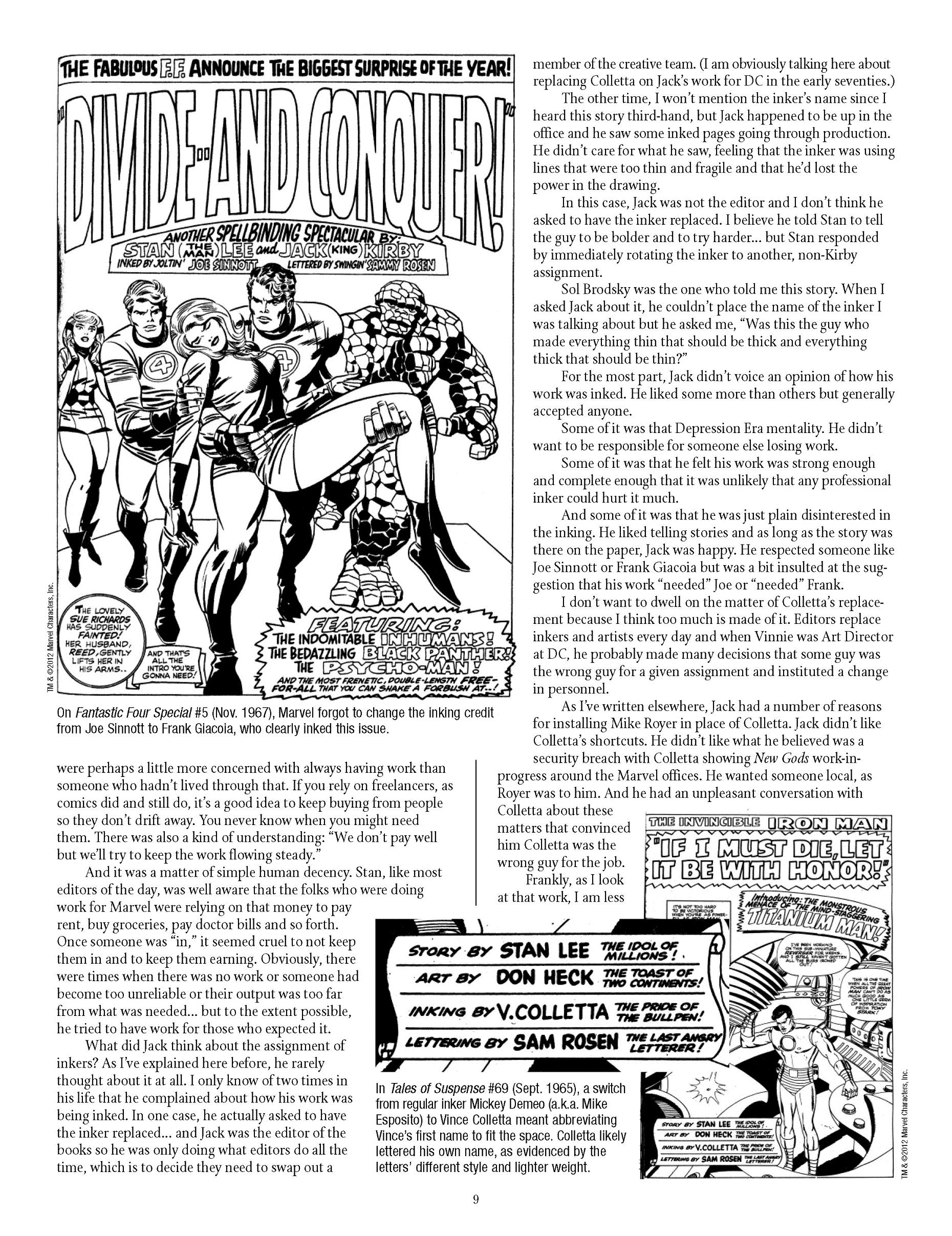 Read online The Jack Kirby Collector comic -  Issue #59 - 11
