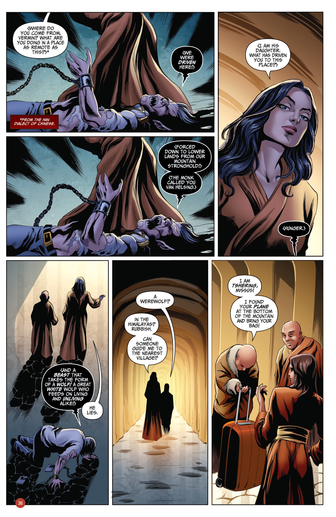 Read online Van Helsing vs. Werewolf comic -  Issue # _TPB 1 - 37