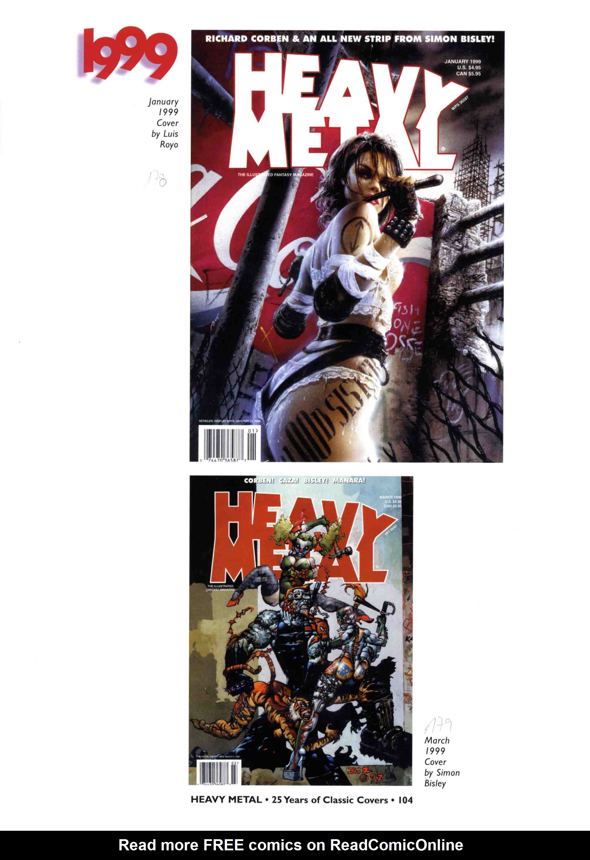 Read online Heavy Metal: 25 Years of Classic Covers comic -  Issue # TPB - 110